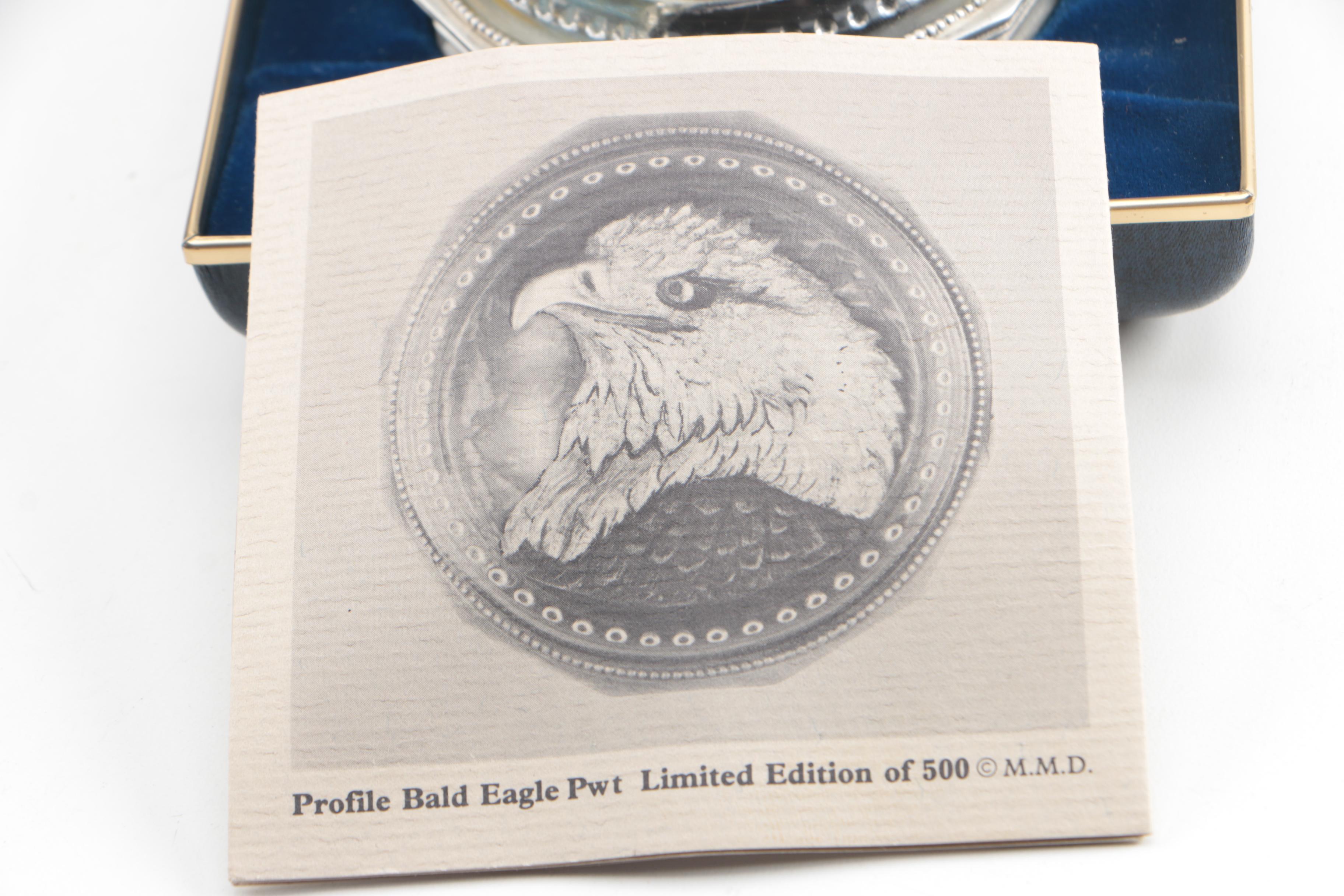 Vintage Limited Edition Meadow Mountain Designs Bald Eagle Paperweight