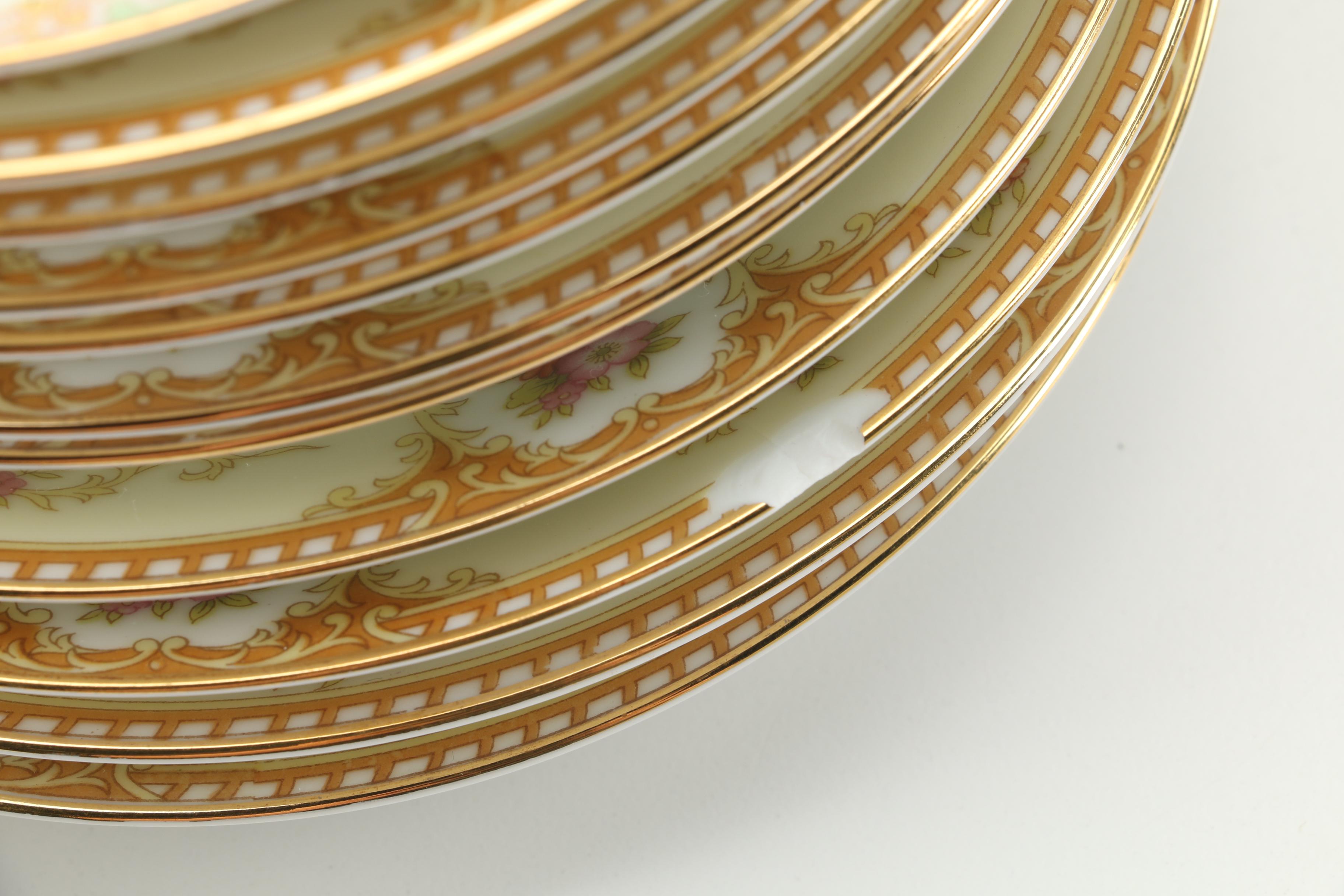 Vintage Noritake Porcelain Dinnerware Featuring "Leona", "Allure", and "Acacia"