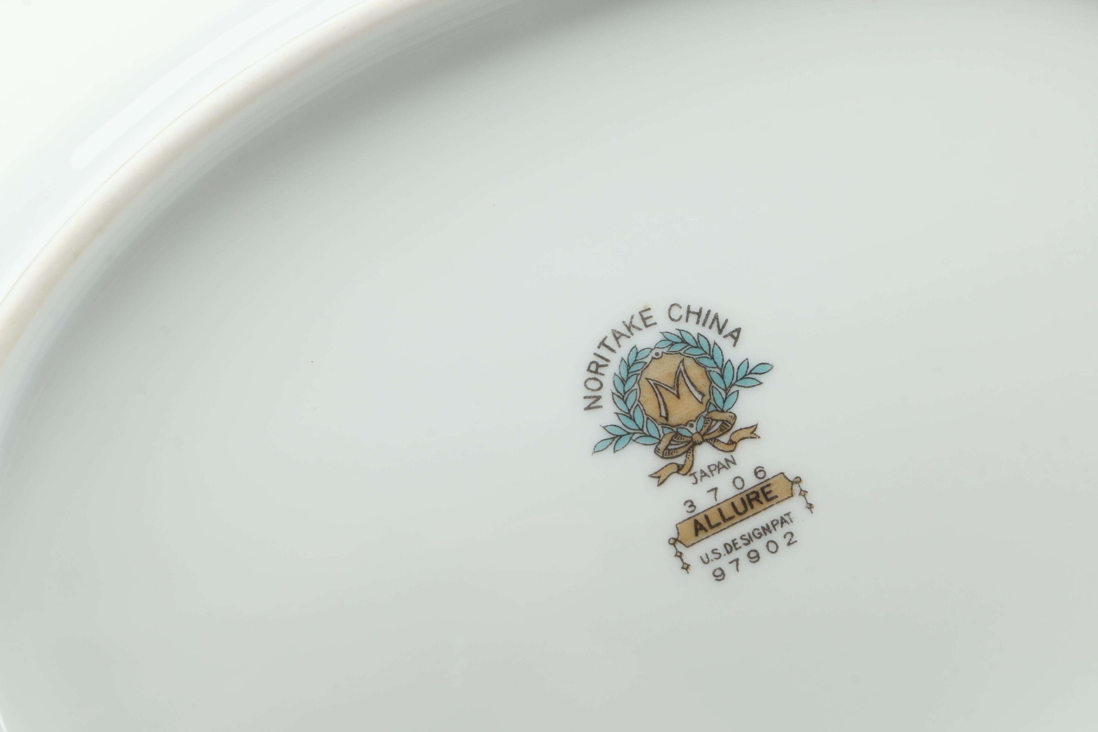 Vintage Noritake Porcelain Dinnerware Featuring "Leona", "Allure", and "Acacia"