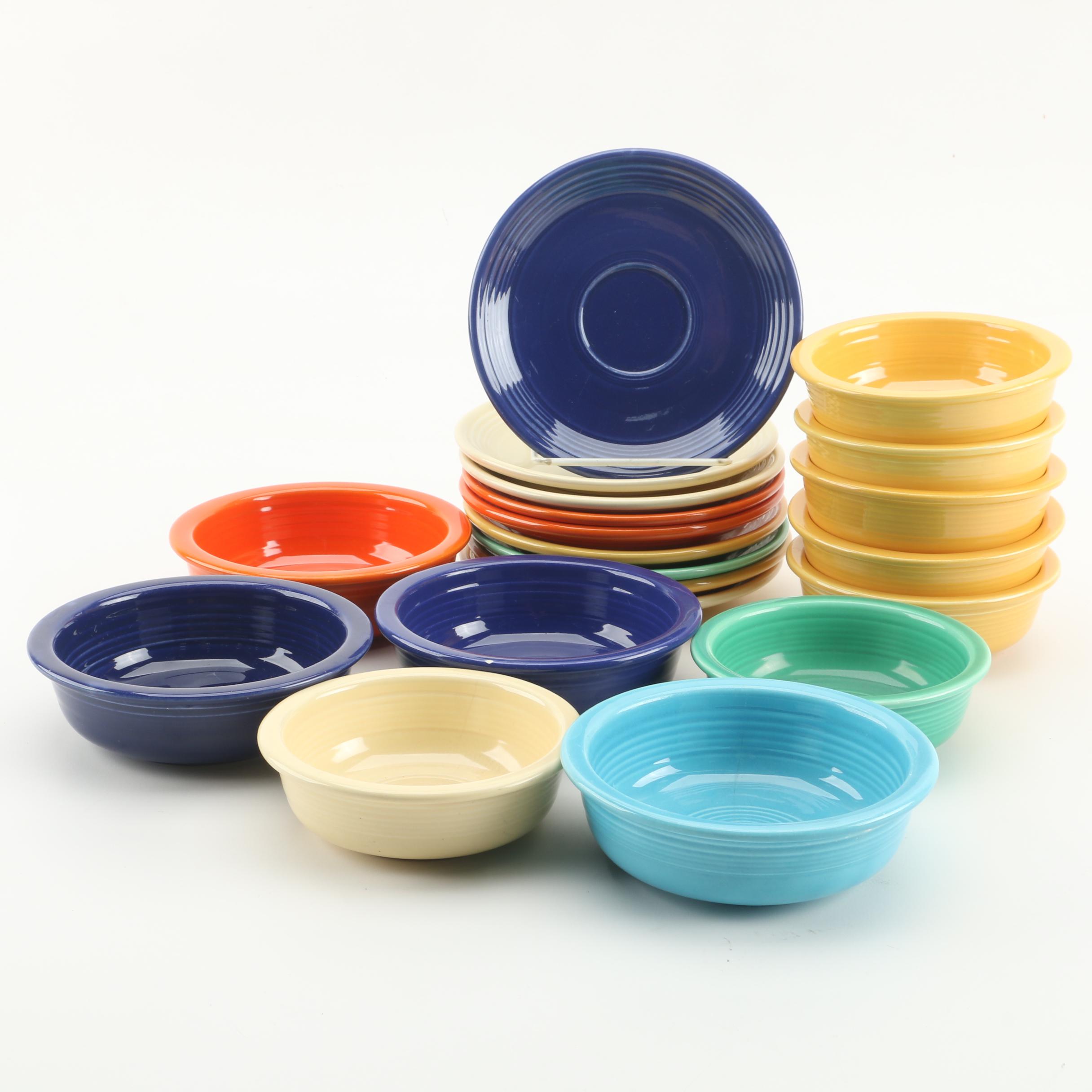 Vintage Homer Laughlin "Fiesta" Bowls and Saucers