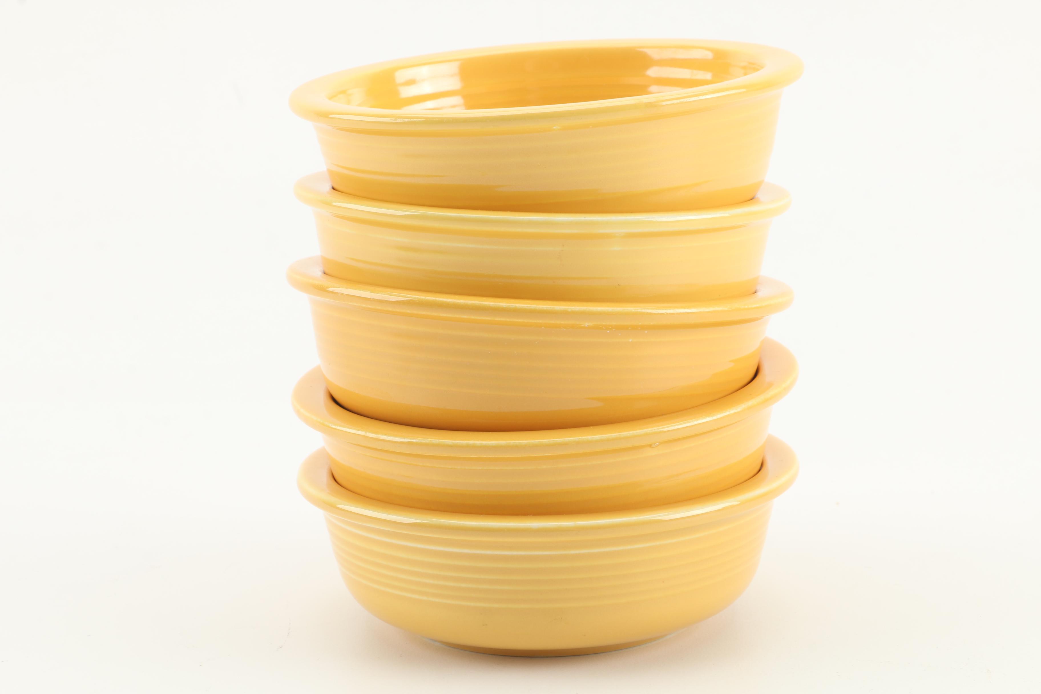 Vintage Homer Laughlin "Fiesta" Bowls and Saucers