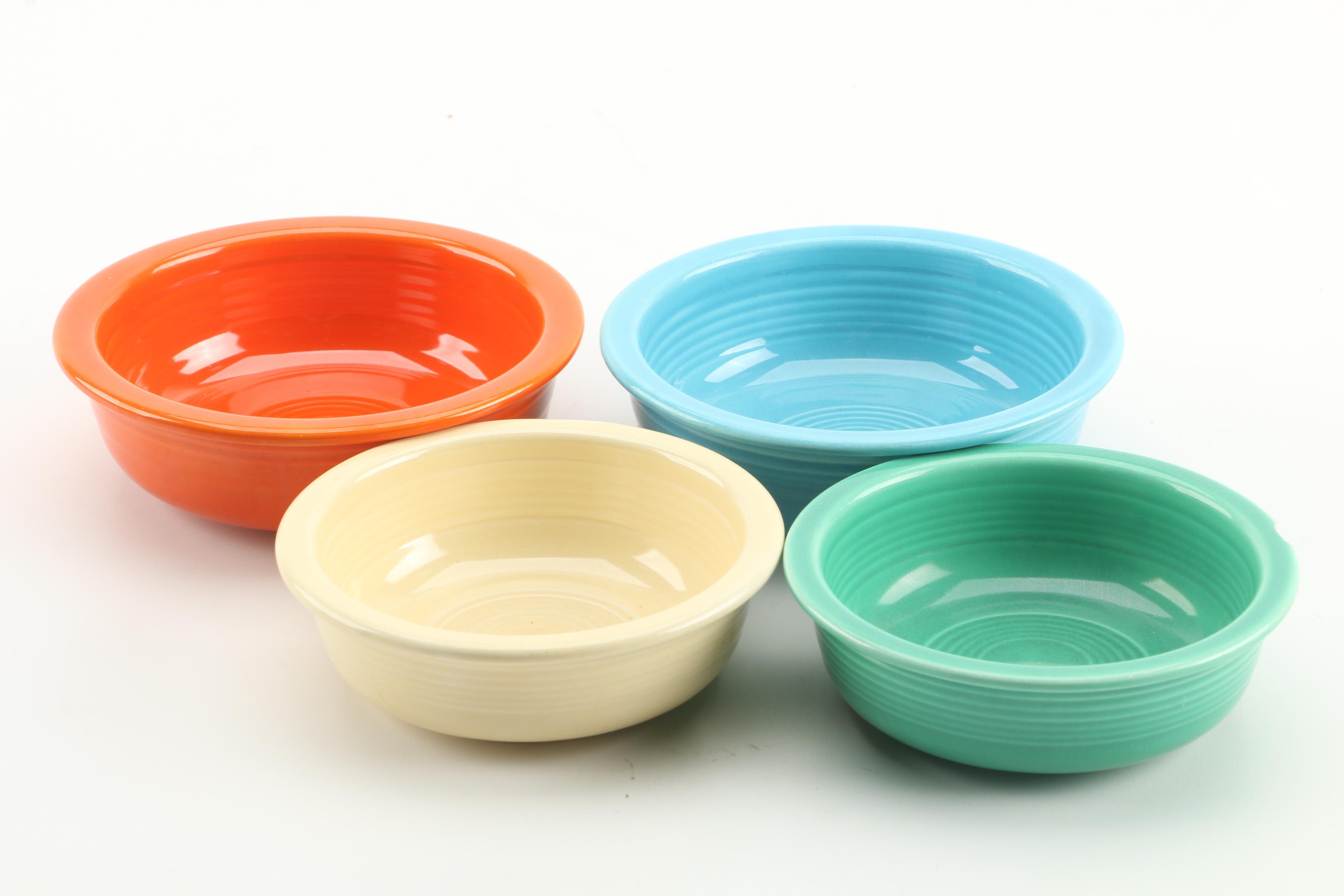 Vintage Homer Laughlin "Fiesta" Bowls and Saucers