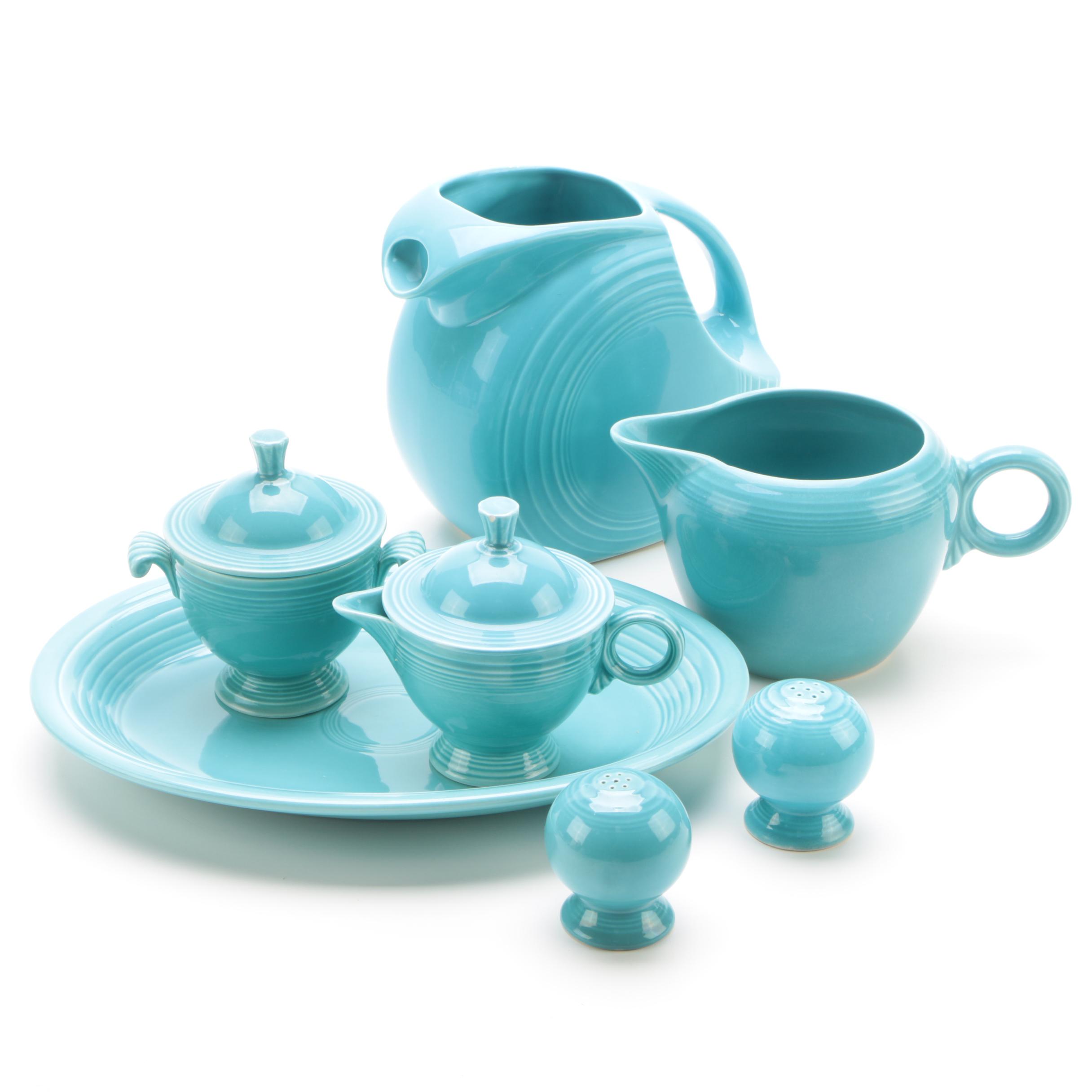 Homer Laughlin "Fiesta" Turquoise Serveware