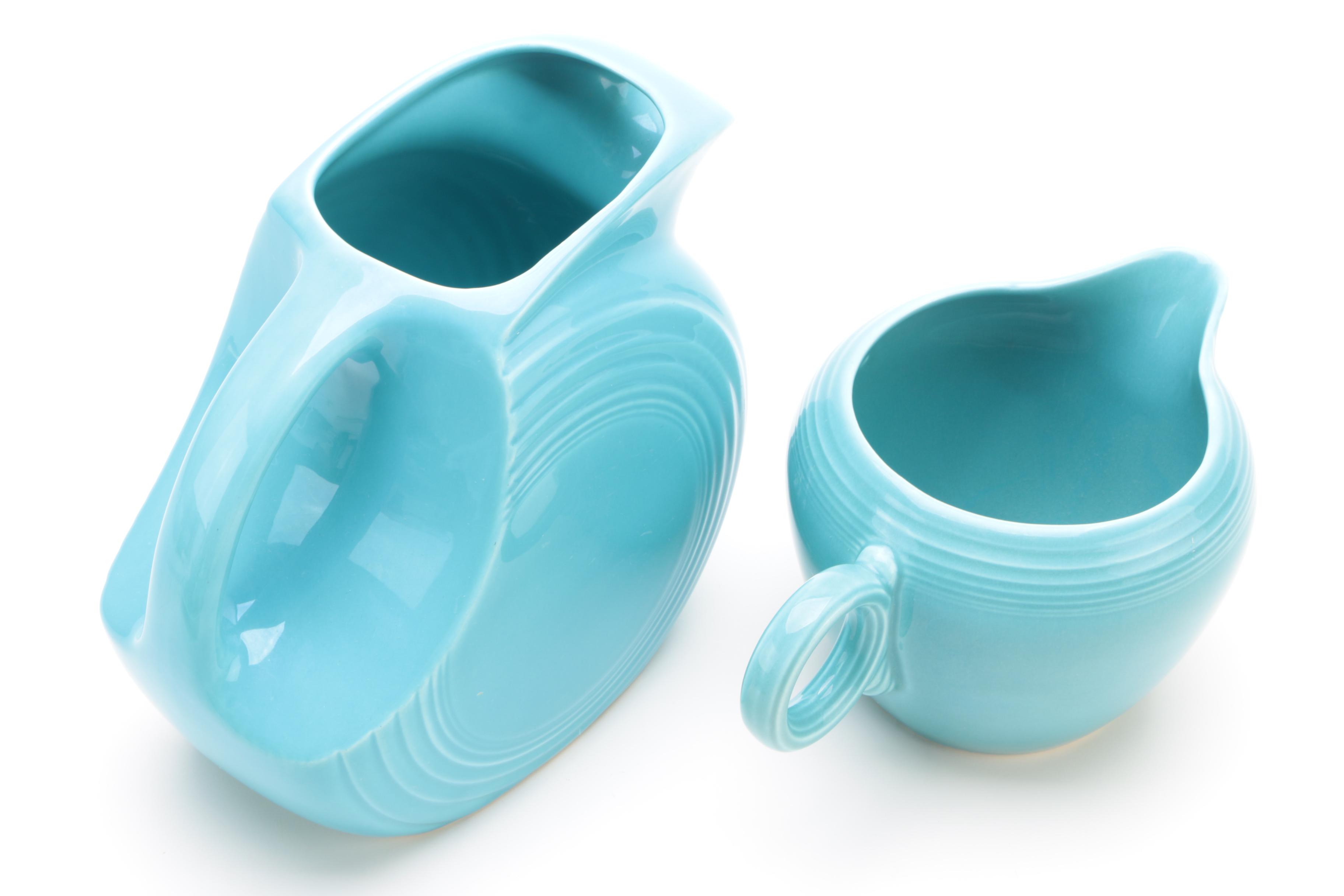 Homer Laughlin "Fiesta" Turquoise Serveware