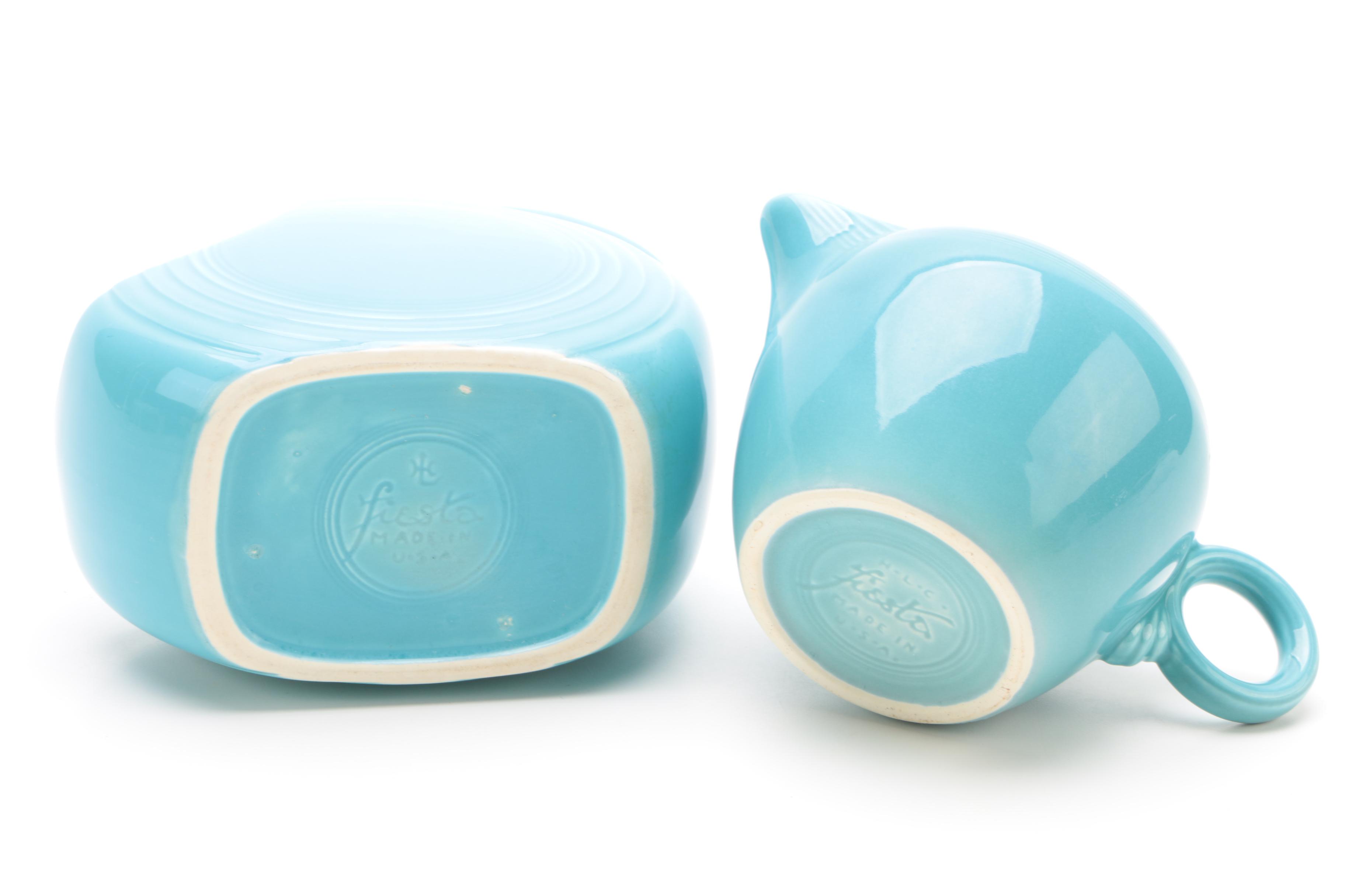 Homer Laughlin "Fiesta" Turquoise Serveware