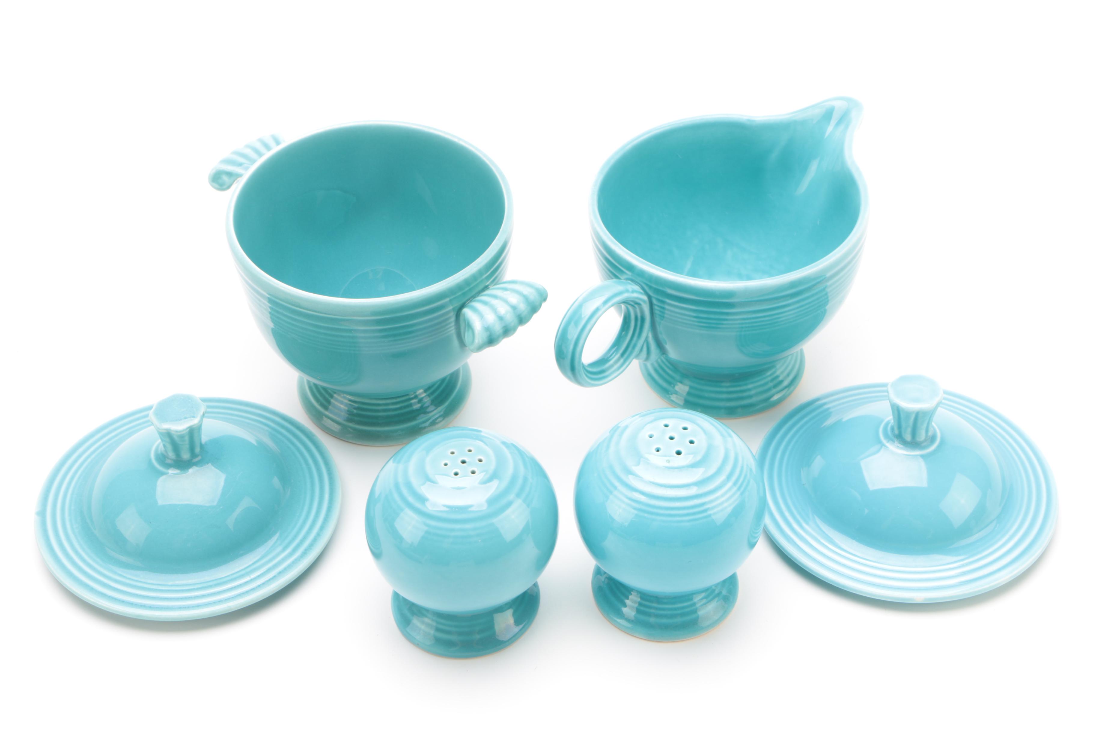 Homer Laughlin "Fiesta" Turquoise Serveware