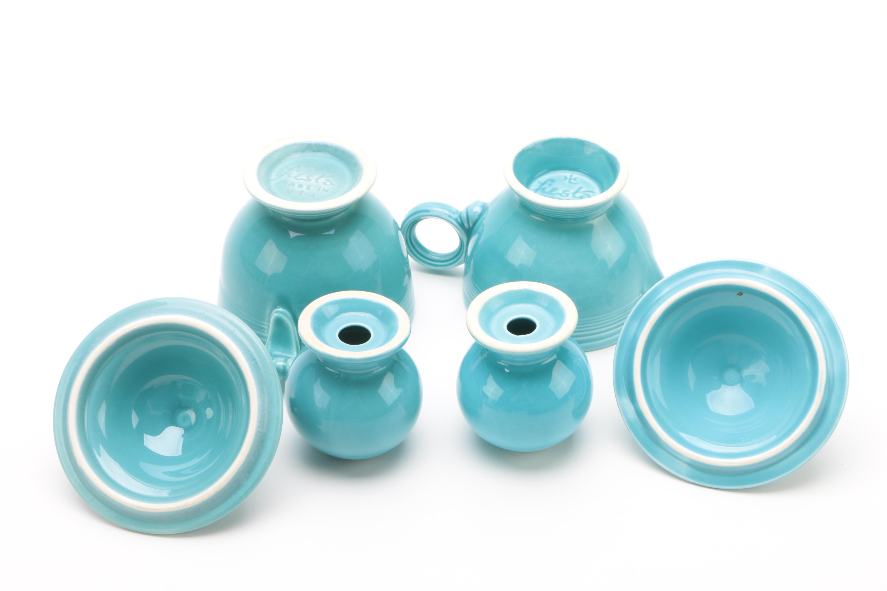Homer Laughlin "Fiesta" Turquoise Serveware