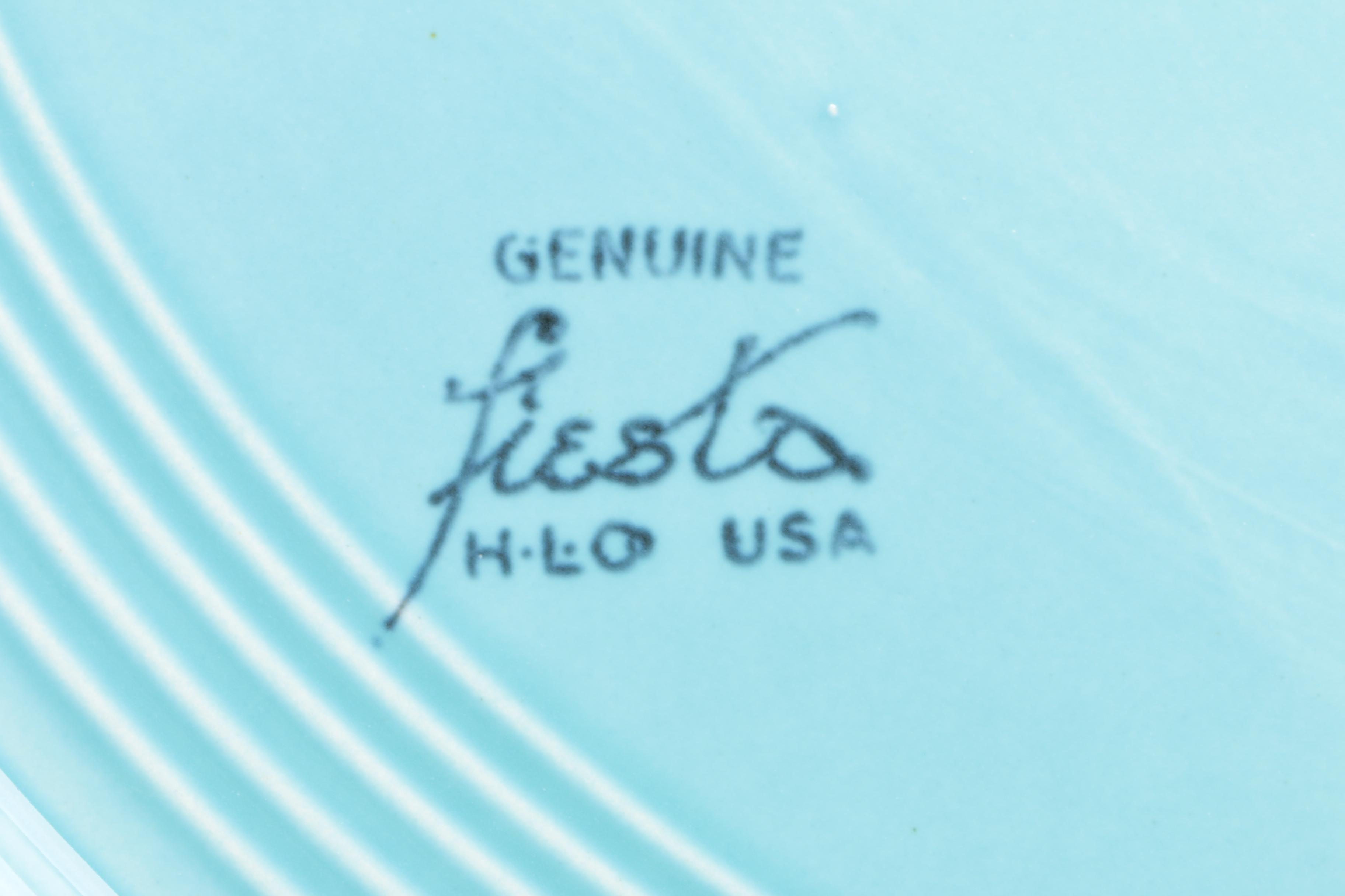 Homer Laughlin "Fiesta" Turquoise Serveware