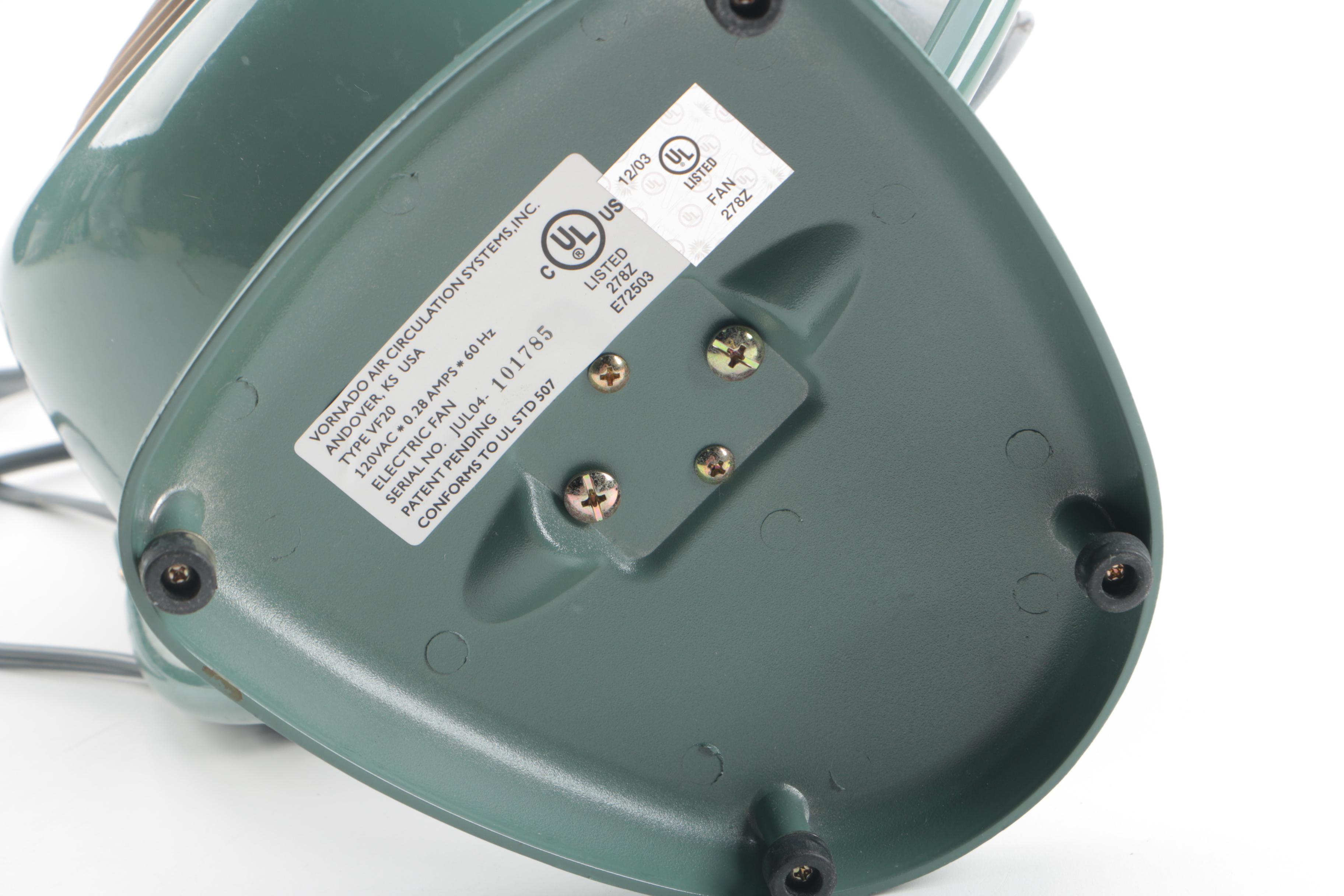 Retro Style Vornado VF20 60th Anniversary Classic Air Circulation System