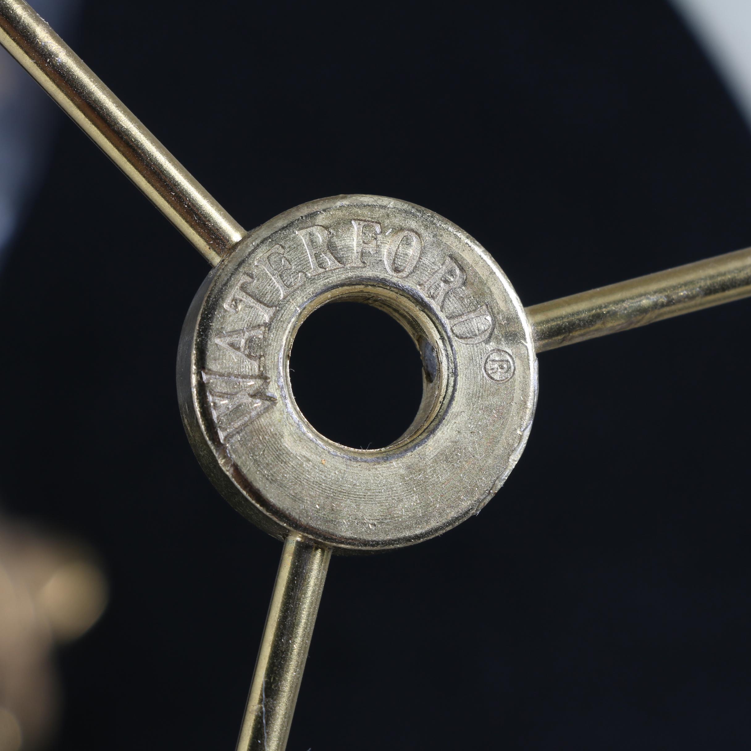 Waterford Crystal "Kent" Table Lamp and Oval Clock