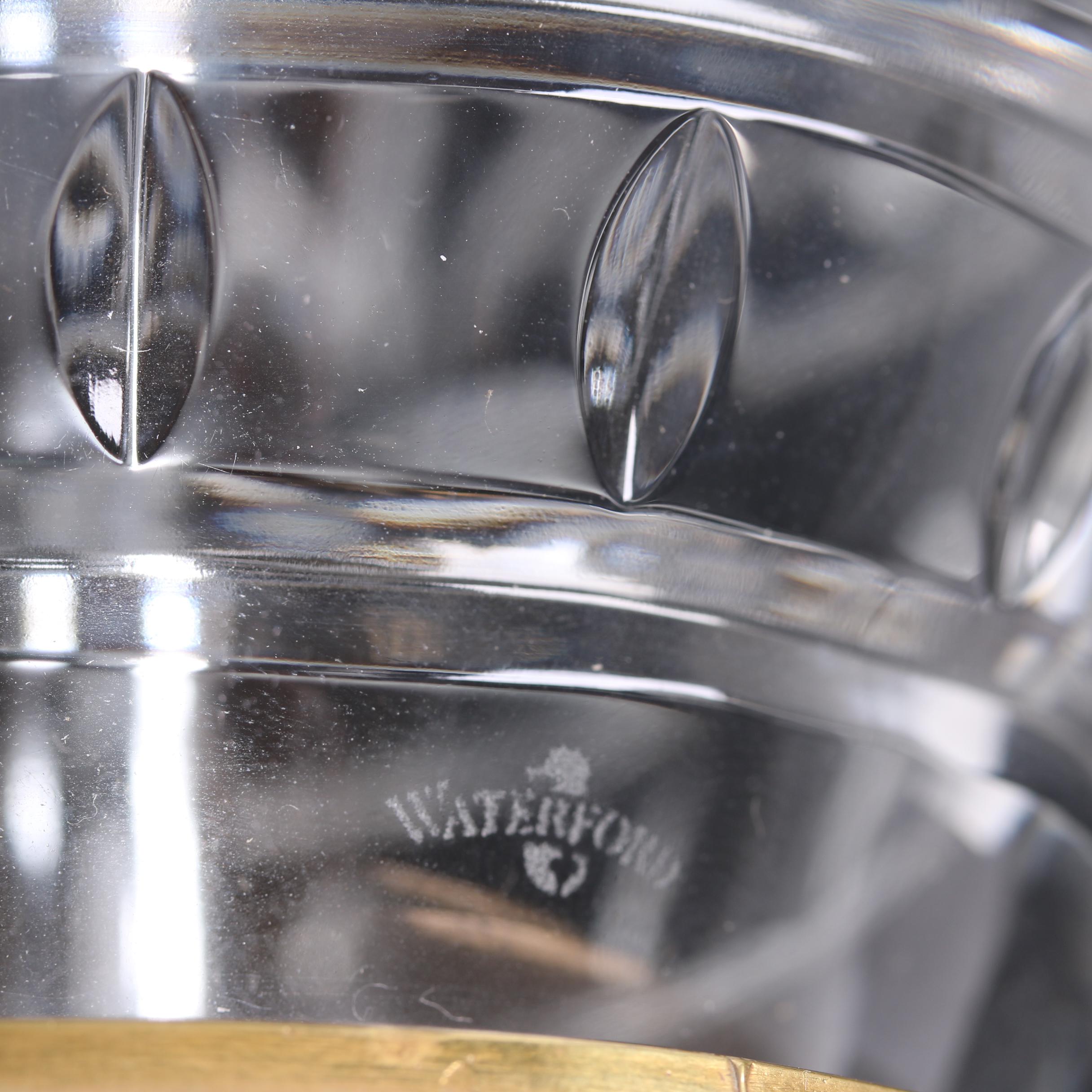 Waterford Crystal "Kent" Table Lamp and Oval Clock