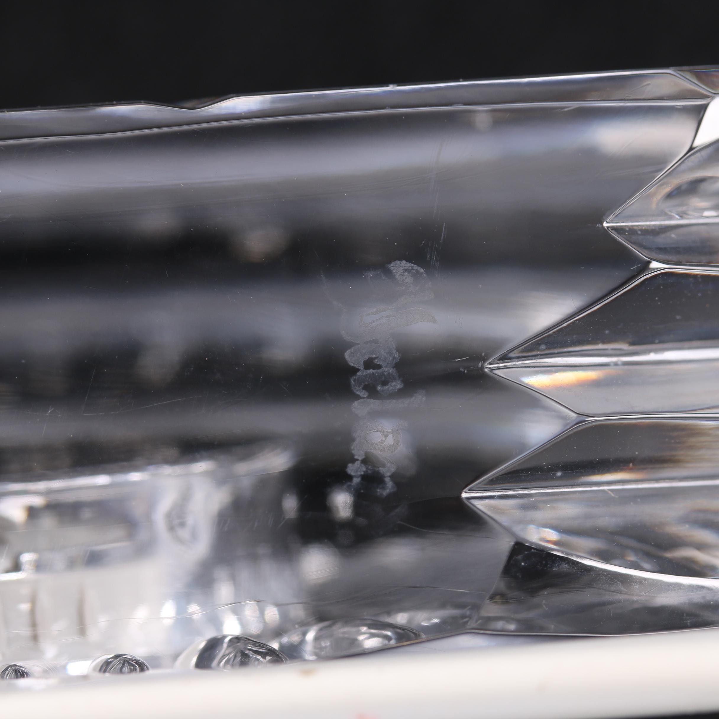 Waterford Crystal "Kent" Table Lamp and Oval Clock