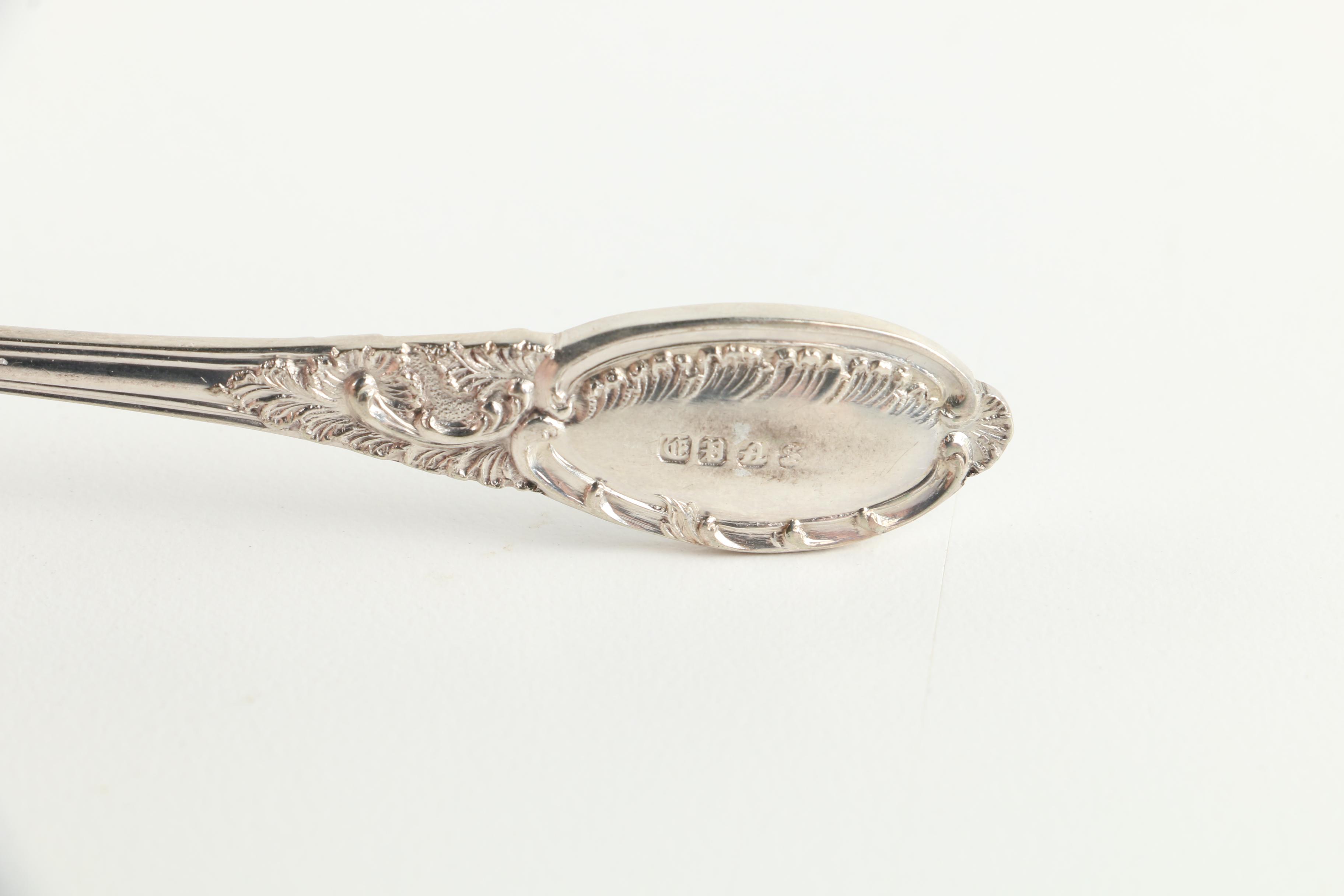 Vintage Electroplated Nickel Silver Demitasse Spoons with Presentation Case