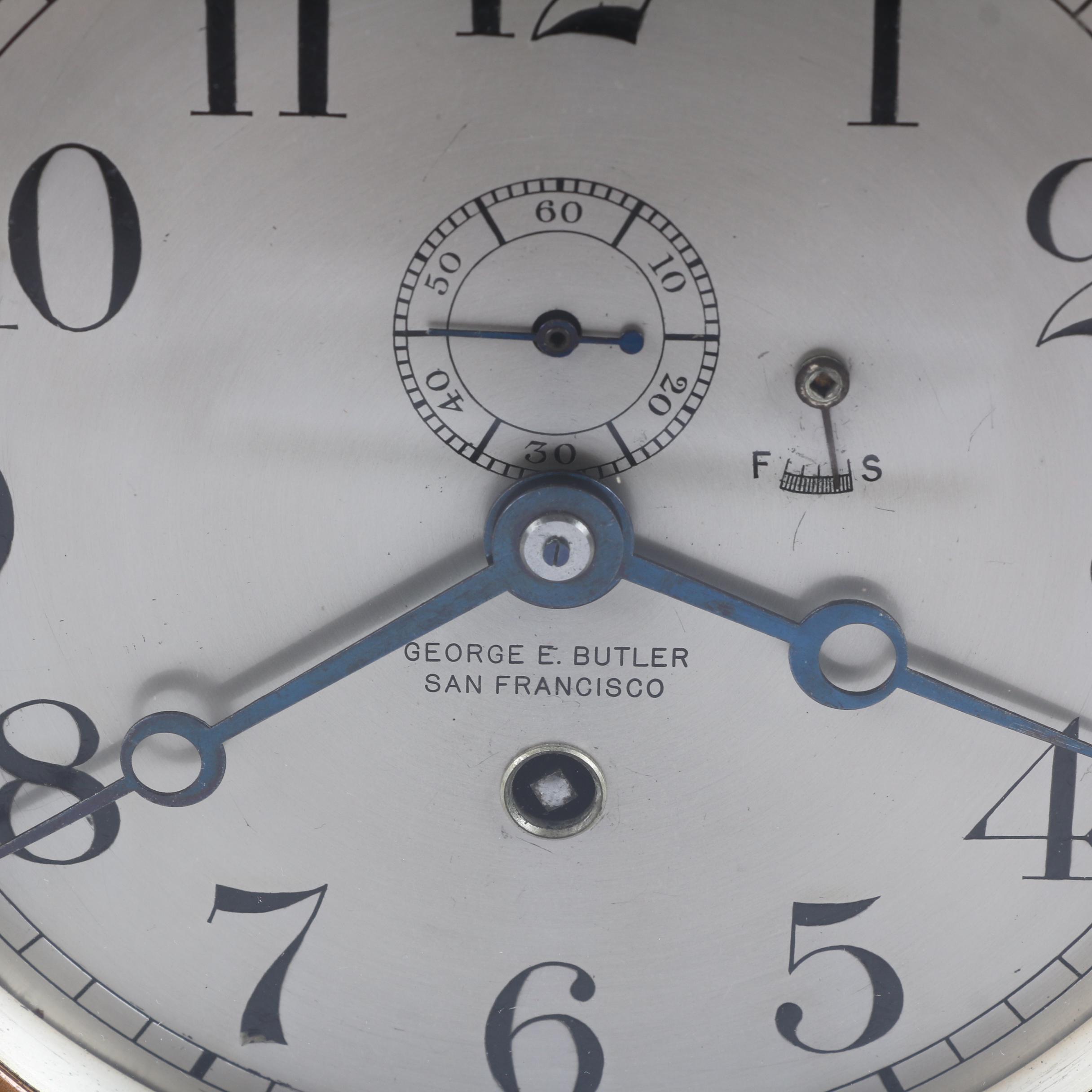 Semi-Antique Chelsea Ship's Bell Clock for George E. Butler Co.