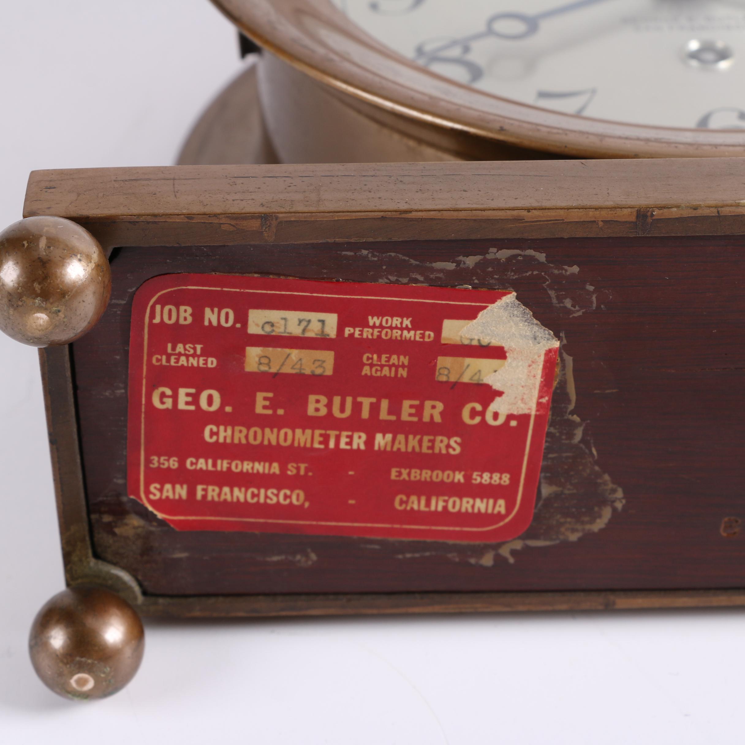Semi-Antique Chelsea Ship's Bell Clock for George E. Butler Co.