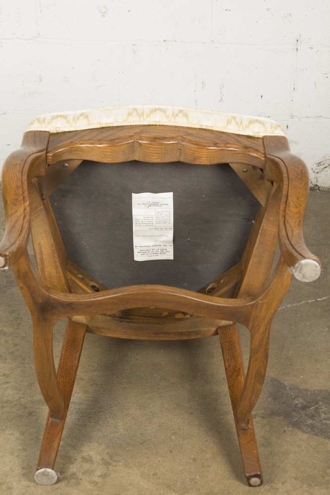 French Provincial Style Cane Back Dining Chairs by Hickory Manufacturing Company