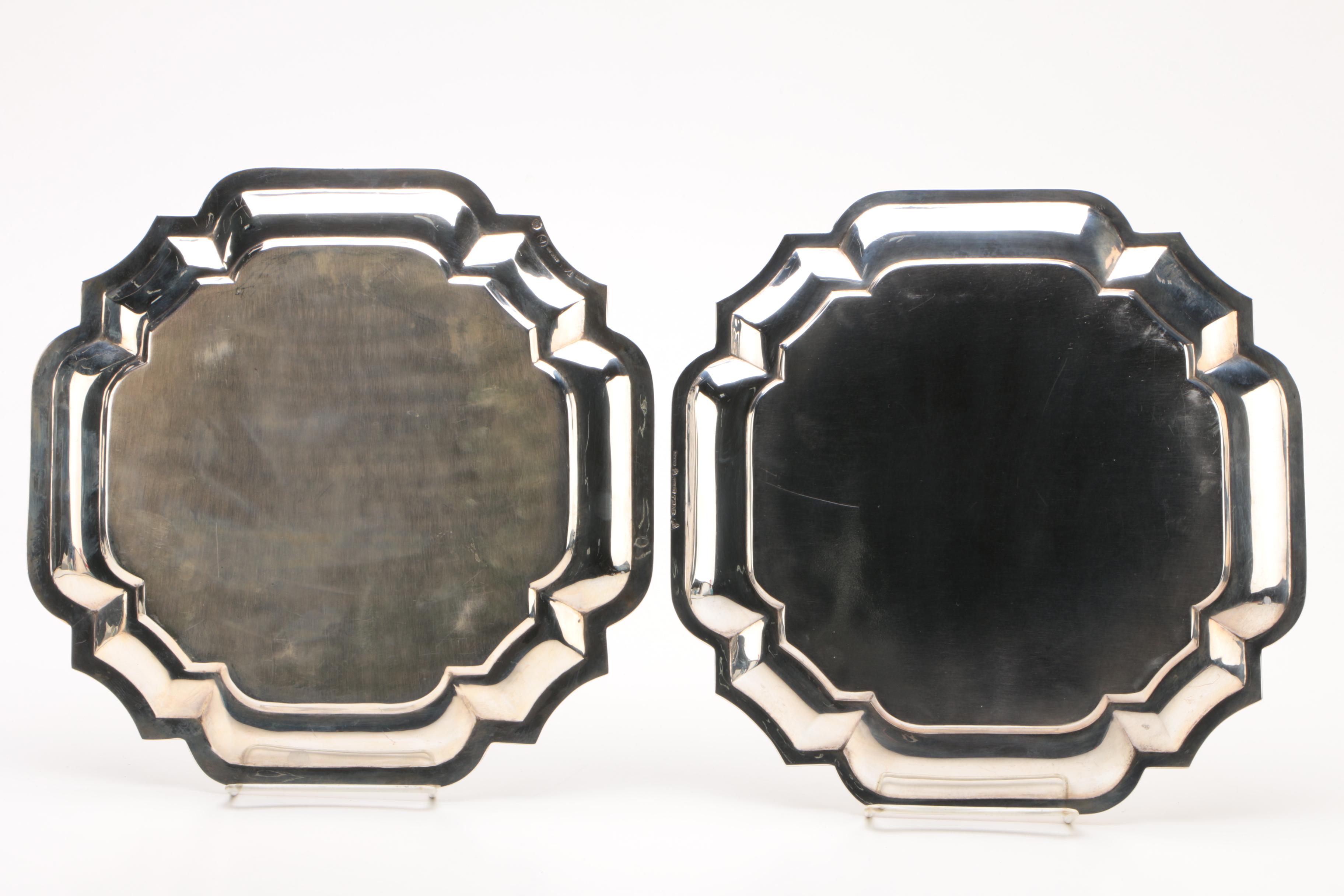 Tane Mexican Sterling Silver Serving Trays