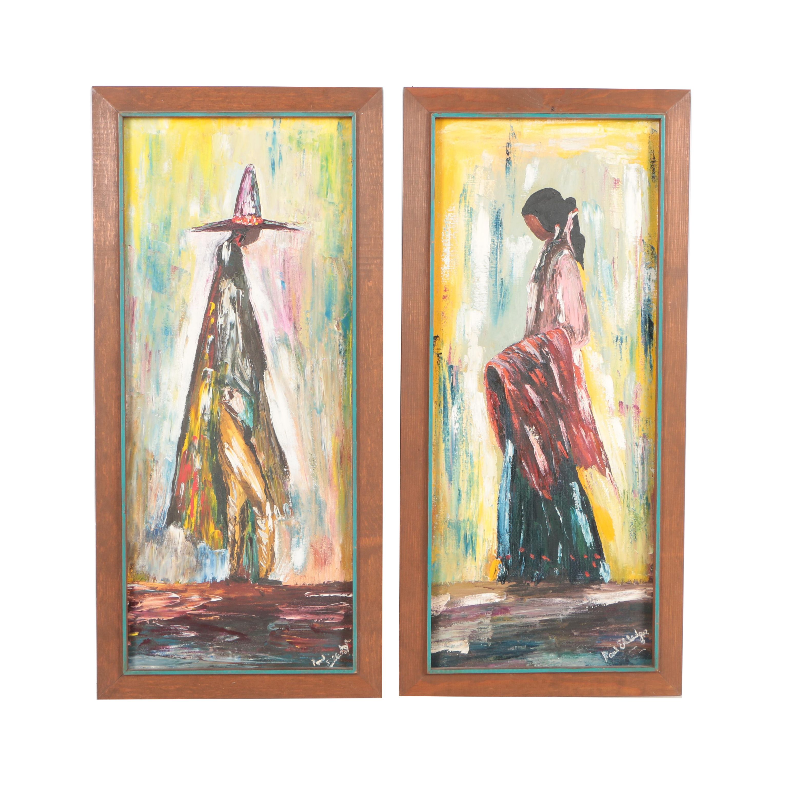 Paul Elledge Mid 20th Century Oil Paintings