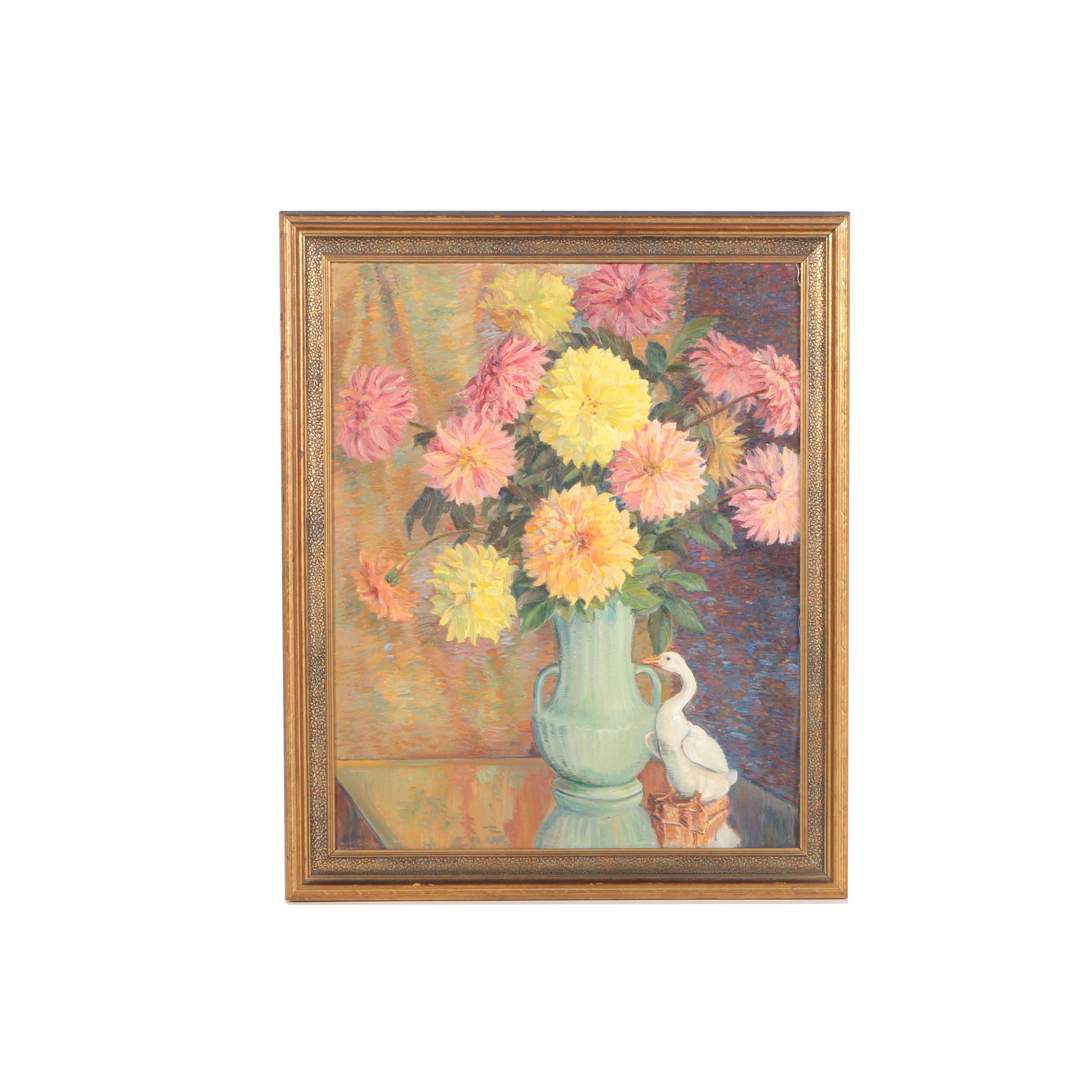 Mary Louise Liddell Jordan Hemenway Early to Mid 20th Century Oil Painting