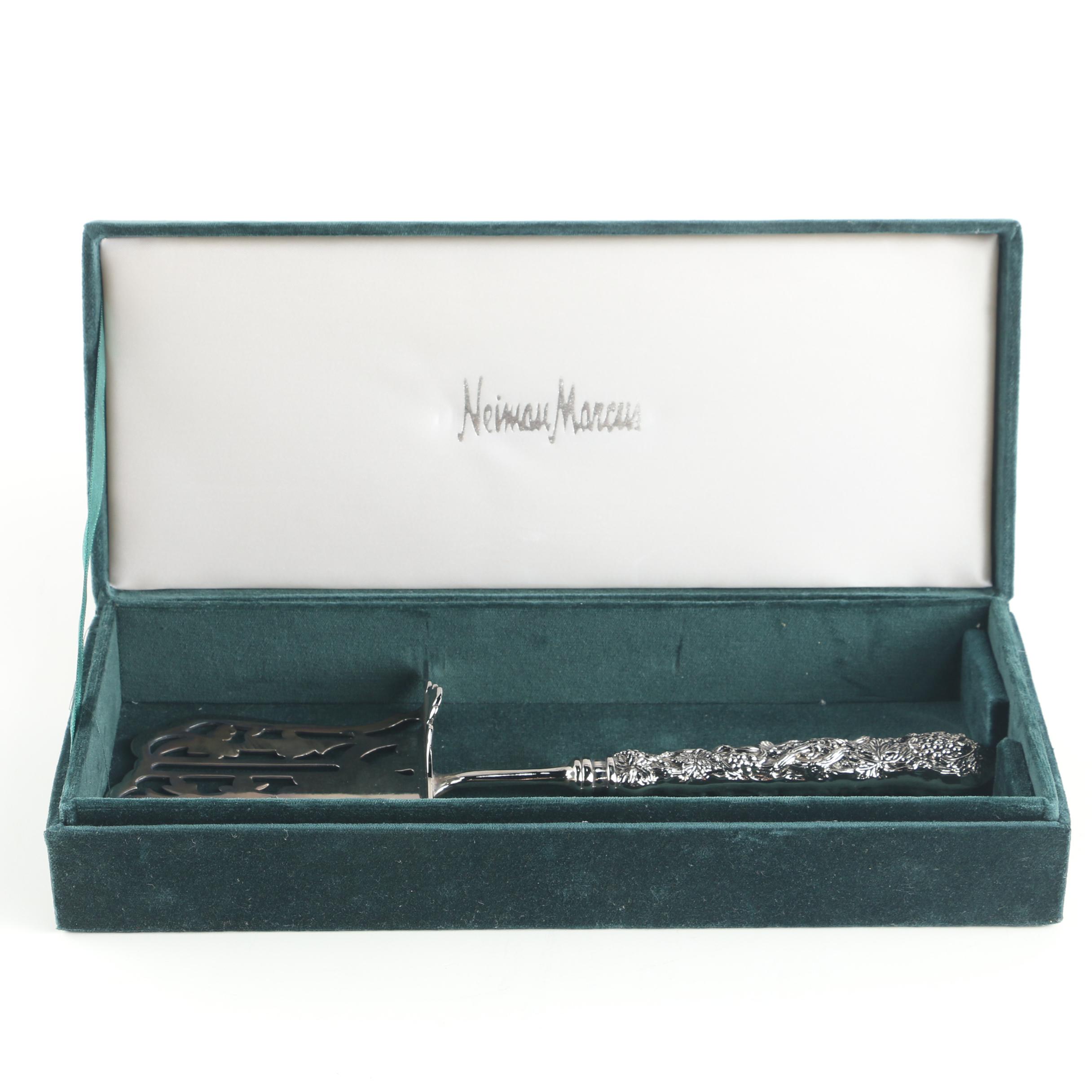 Godinger Silver Art Co. "Vineyard" Silver Plate Pastry Fork with Case