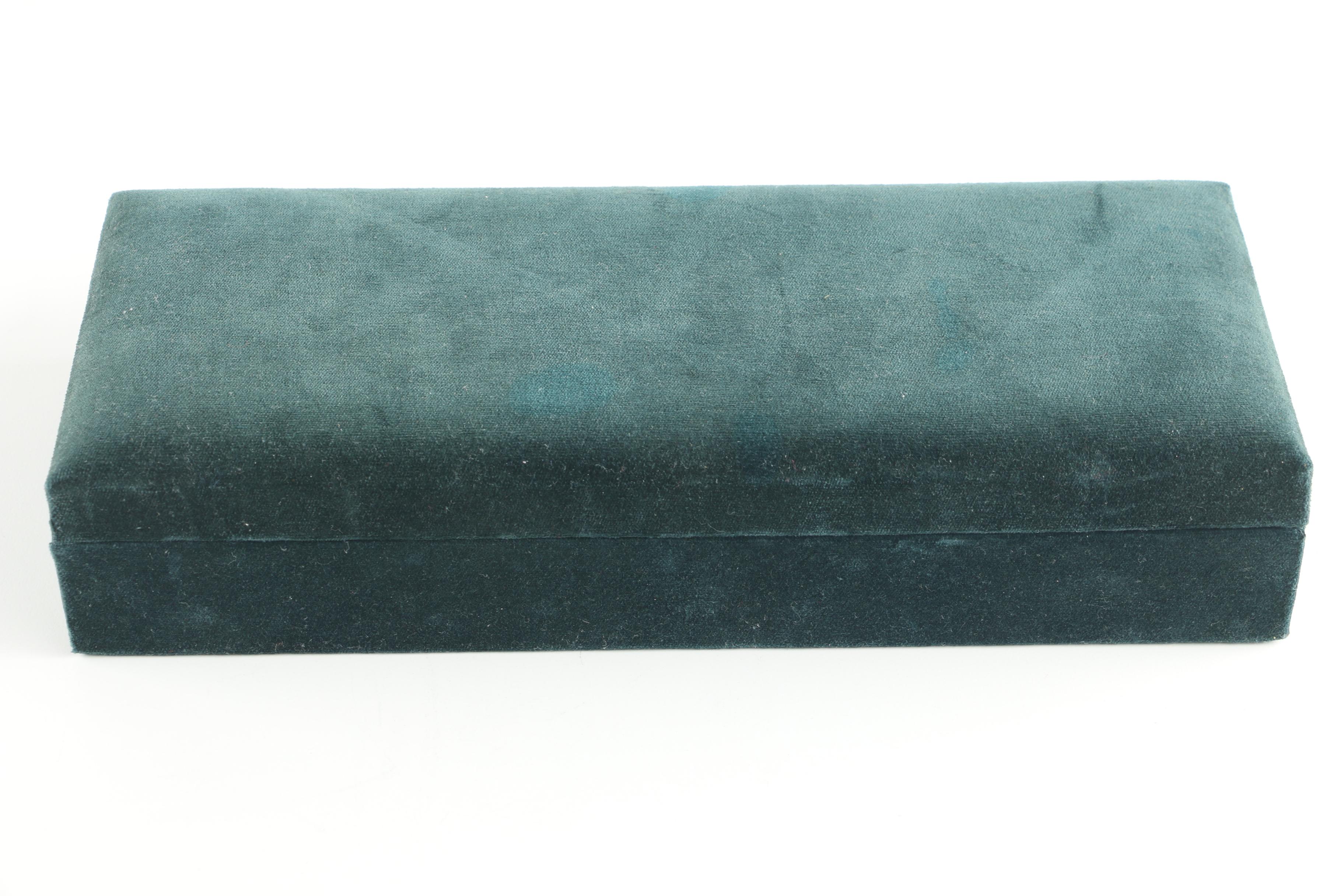 Godinger Silver Art Co. "Vineyard" Silver Plate Pastry Fork with Case