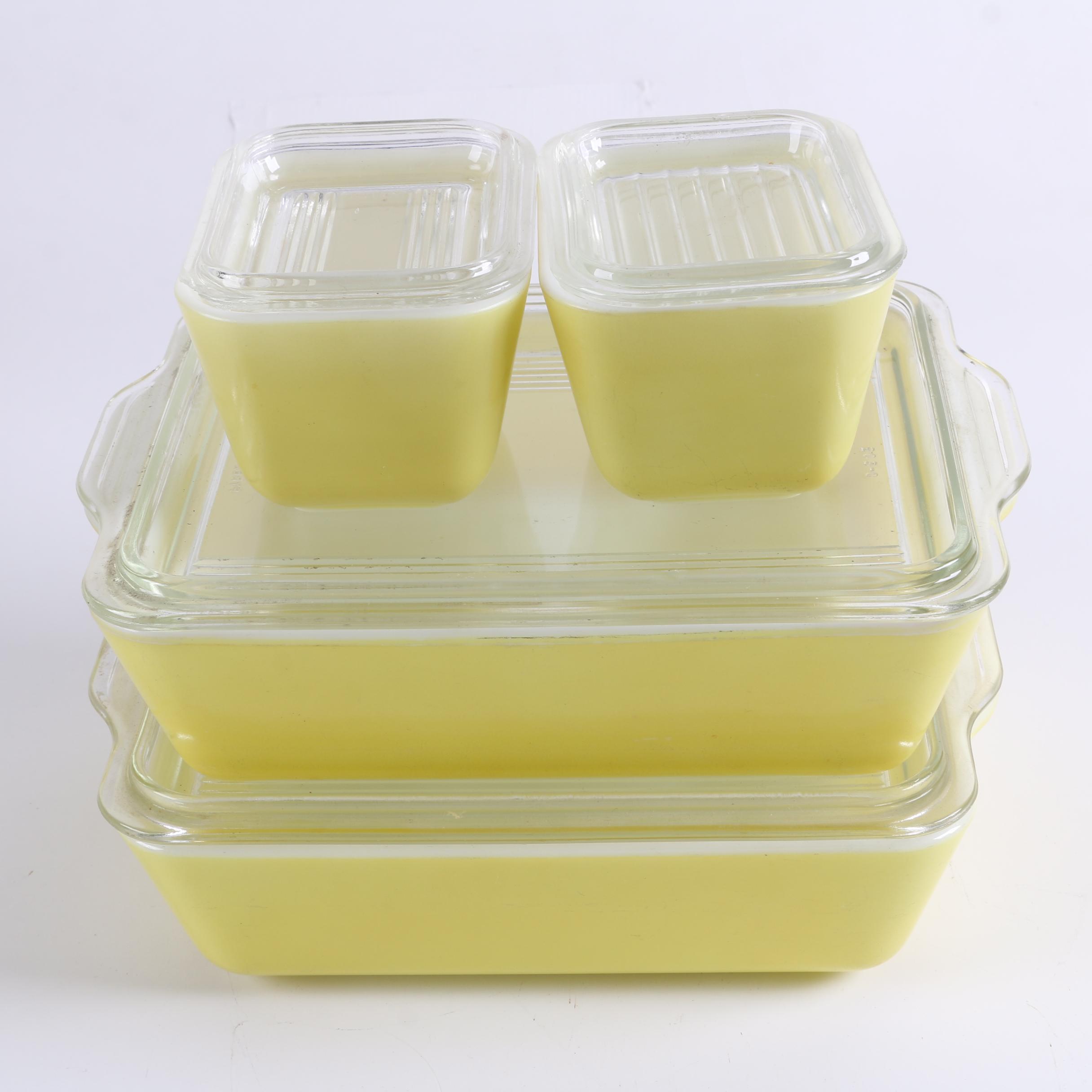 Vintage Pyrex "Yellow" Bakeware and Refrigerator Dishes