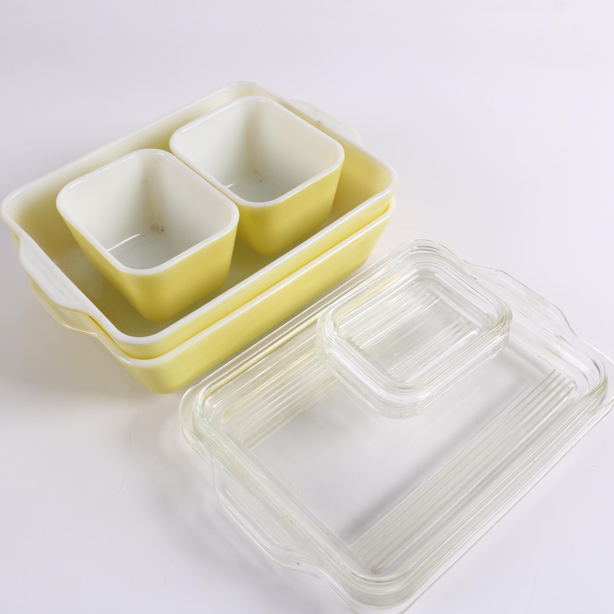 Vintage Pyrex "Yellow" Bakeware and Refrigerator Dishes