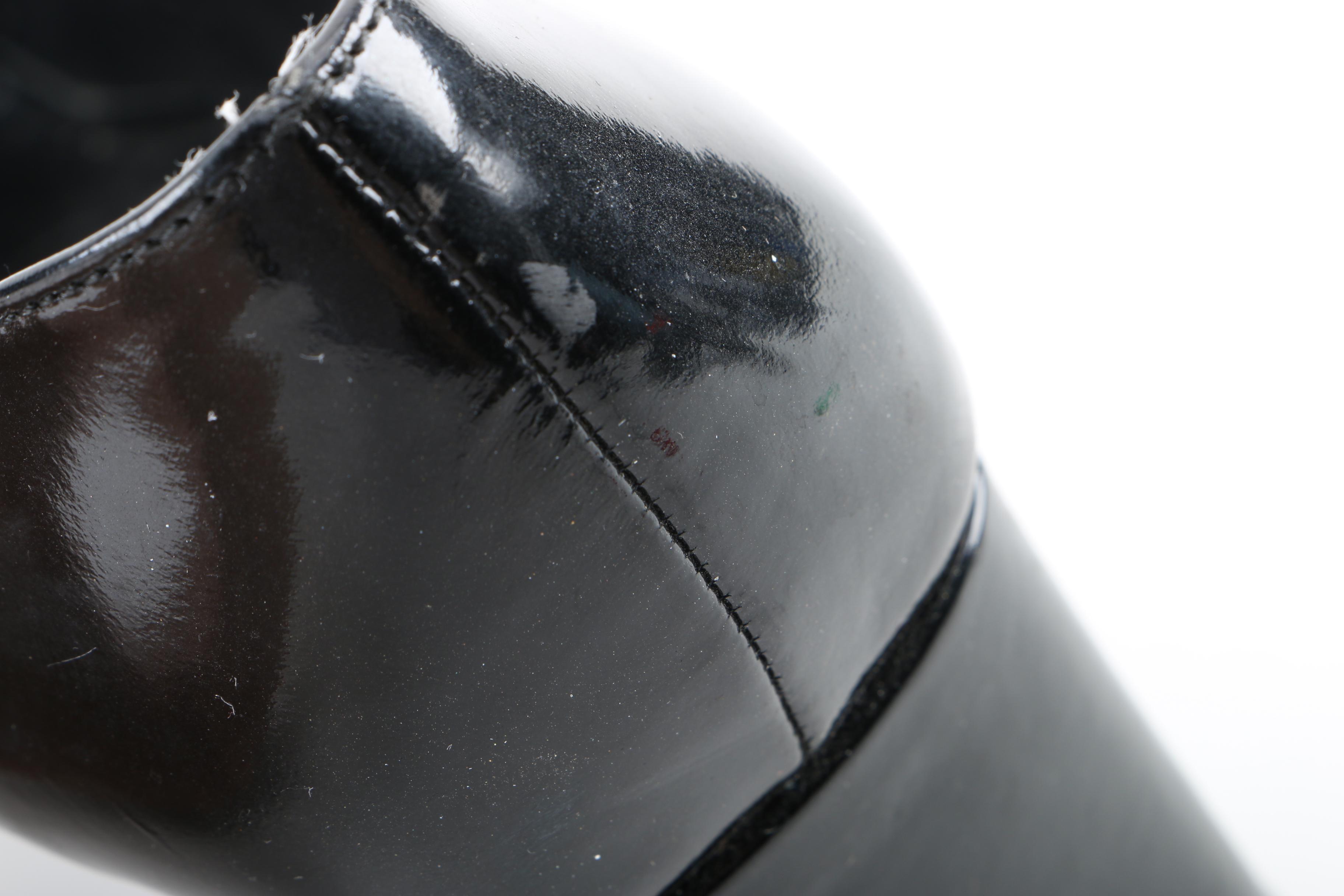 Prada Black Patent Leather High-Heeled Shoes