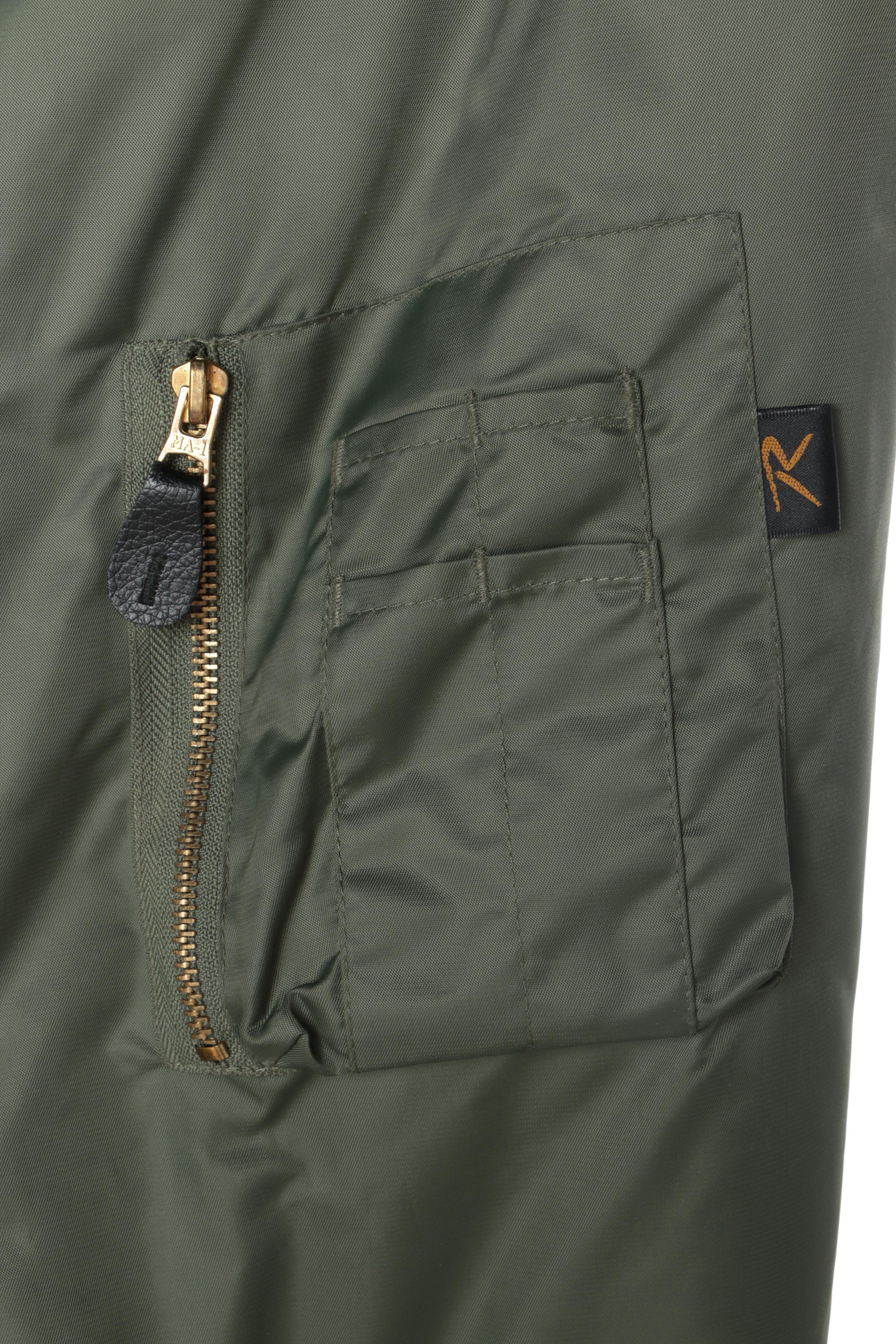 Men's Rothco Ultra Force Green Bomber Style Jacket and Pair of Gloves