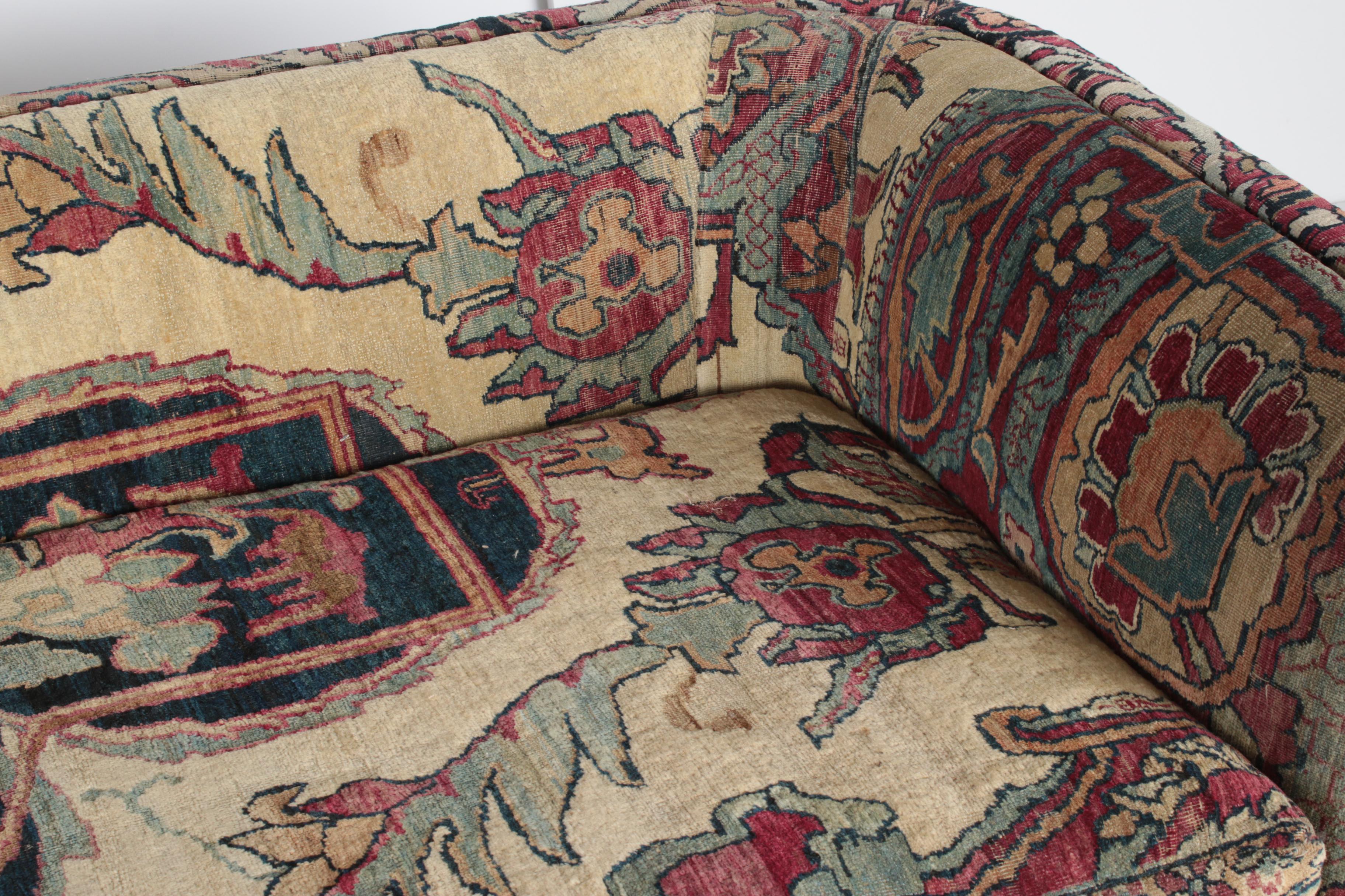 Custom Oushak-Upholstered Sofa by Seret & Sons of Santa Fe