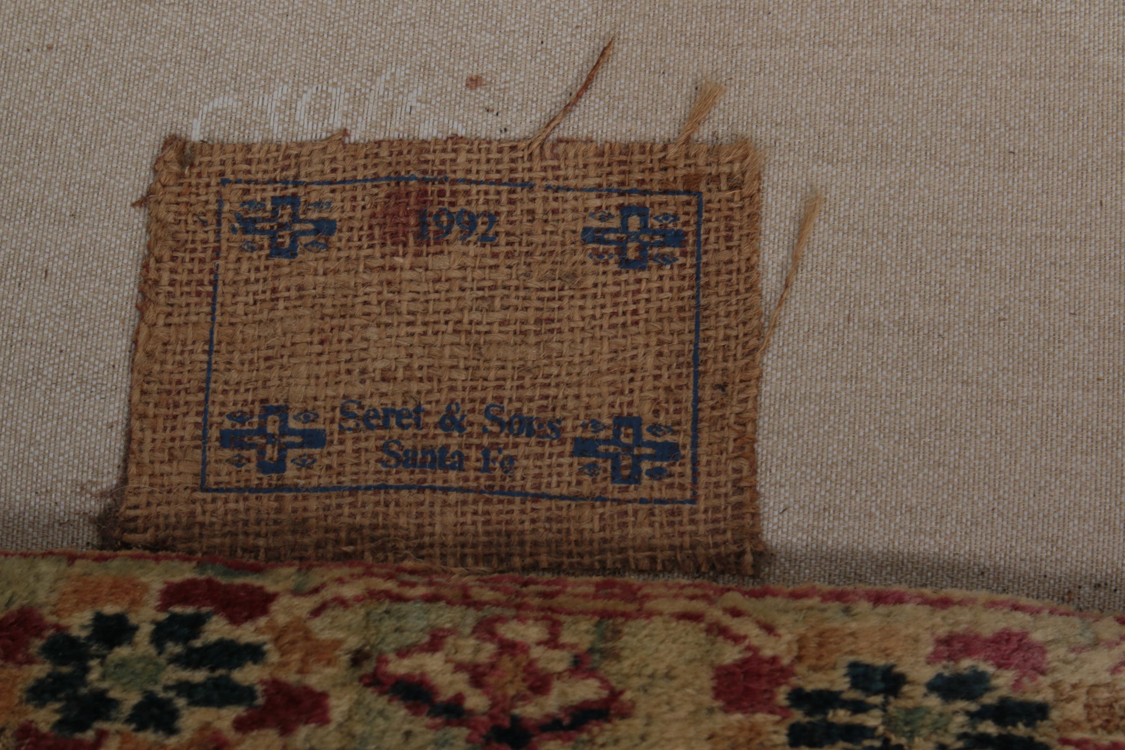 Custom Oushak-Upholstered Sofa by Seret & Sons of Santa Fe