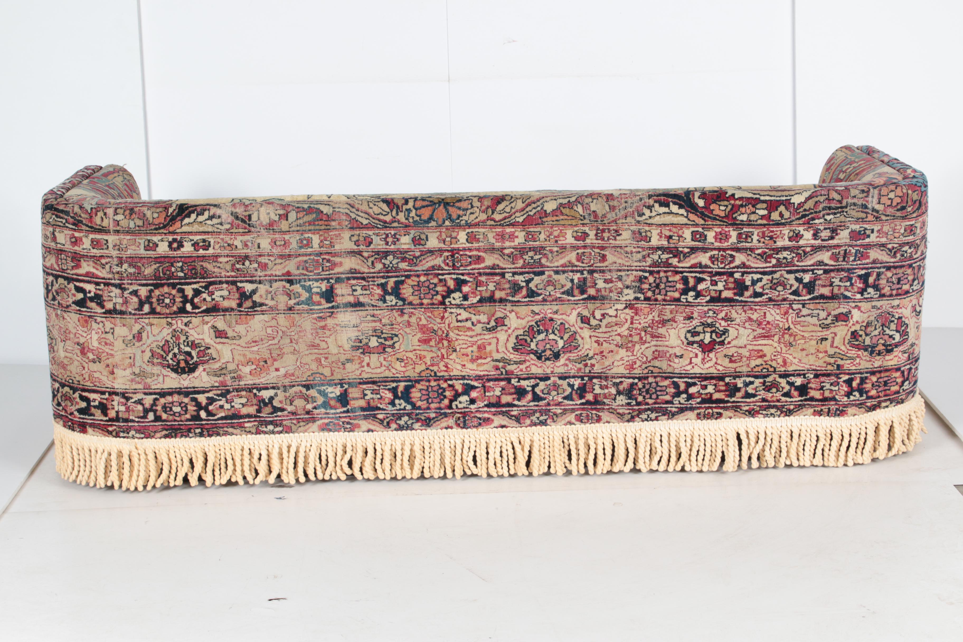 Custom Oushak-Upholstered Sofa by Seret & Sons of Santa Fe