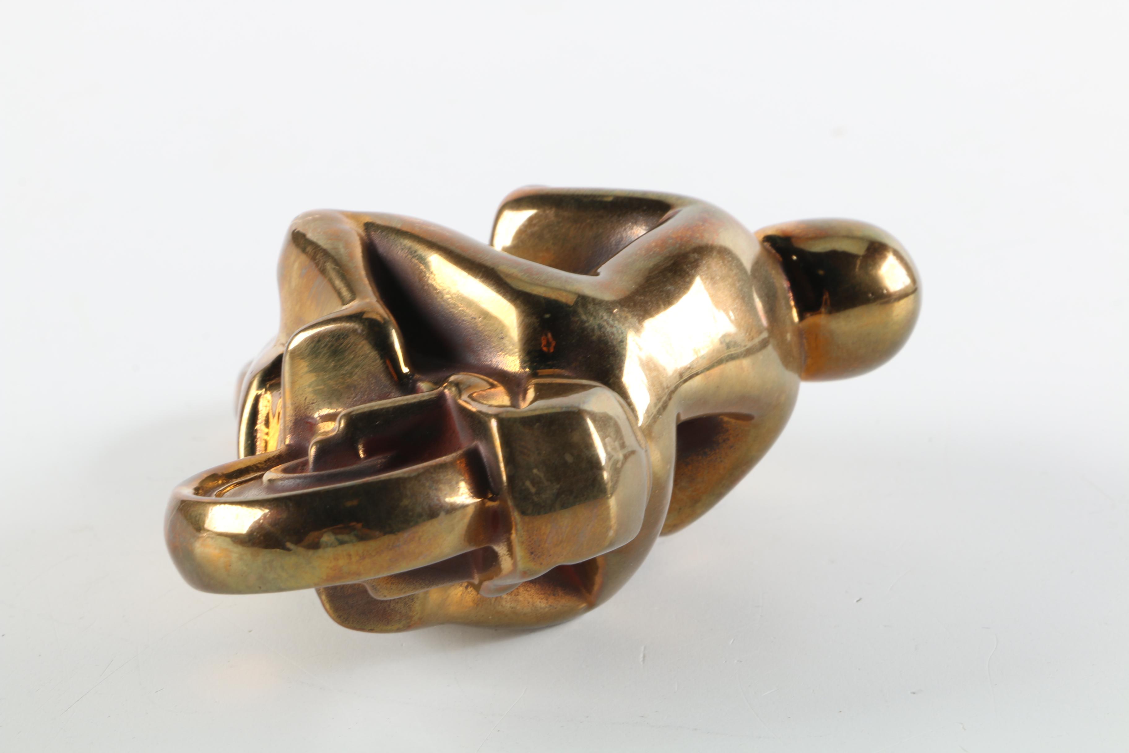 Motorcycle and Rider Shaped Paperweights Featuring Crystal Daum France