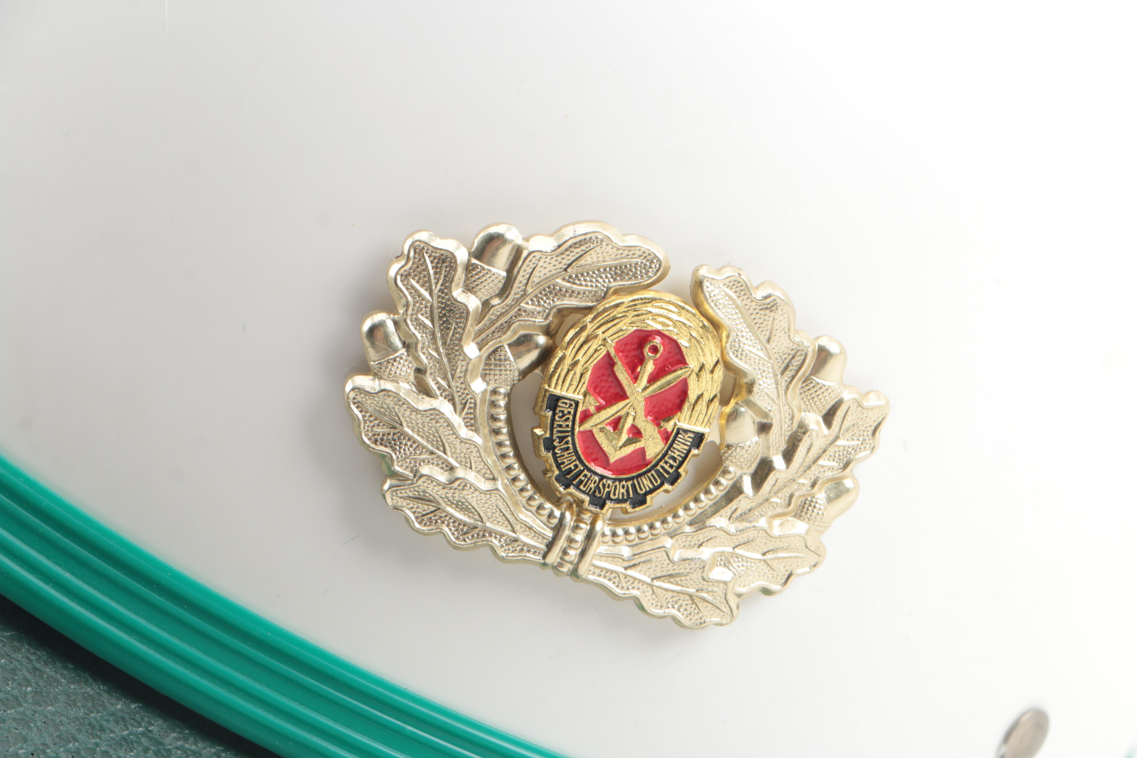 Vintage East German Sport and Technology Association Motorcycle Helmet