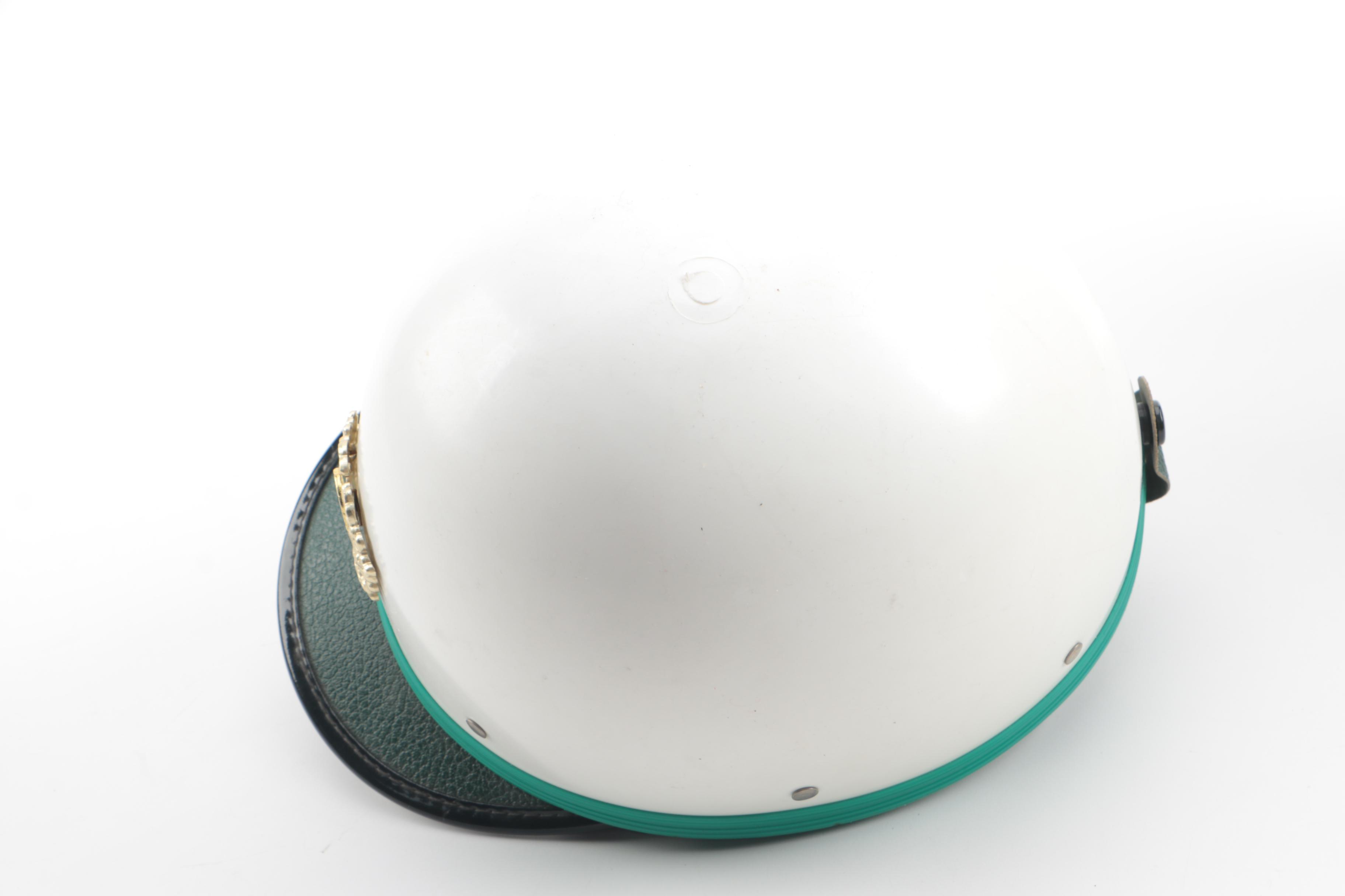 Vintage East German Sport and Technology Association Motorcycle Helmet