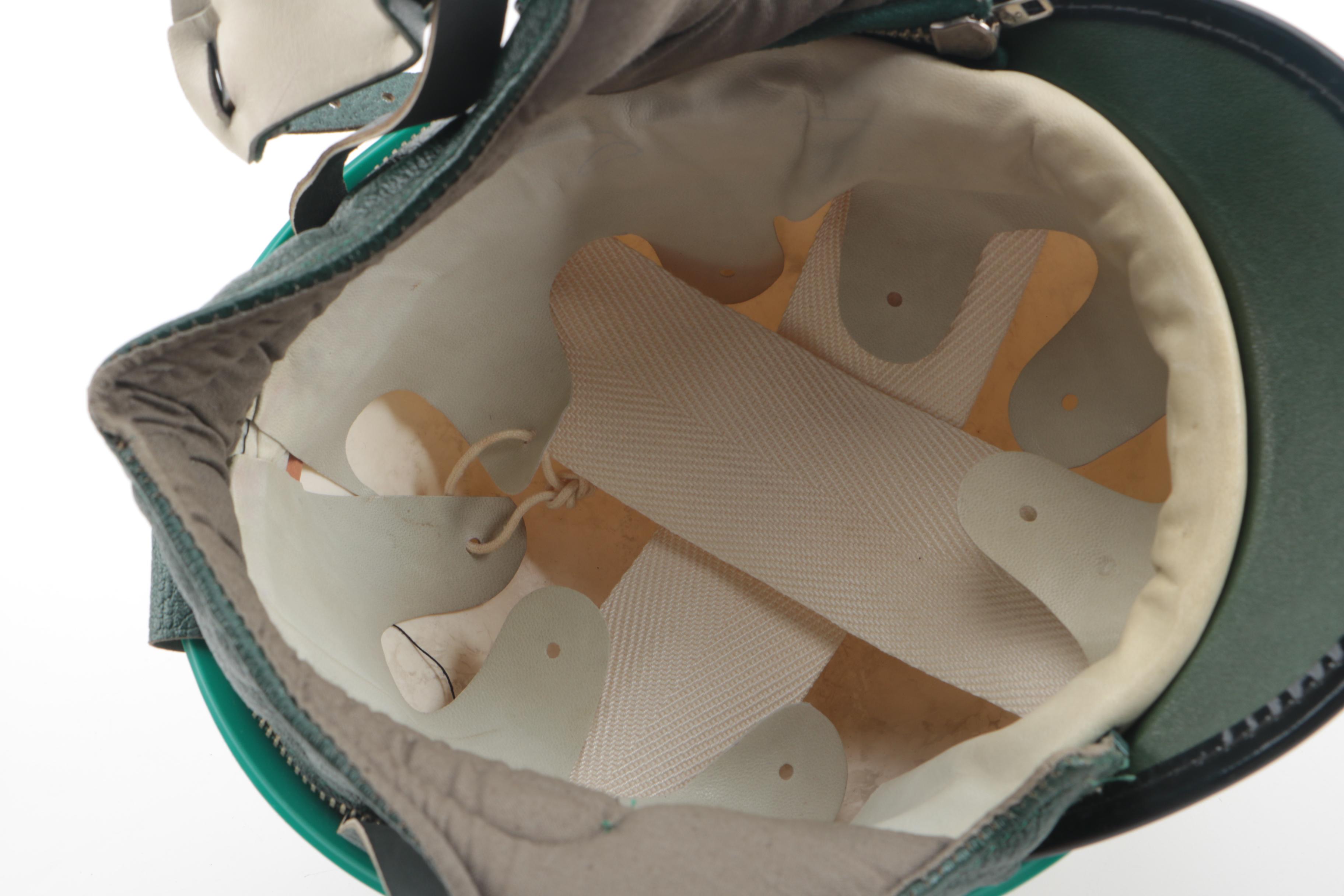 Vintage East German Sport and Technology Association Motorcycle Helmet