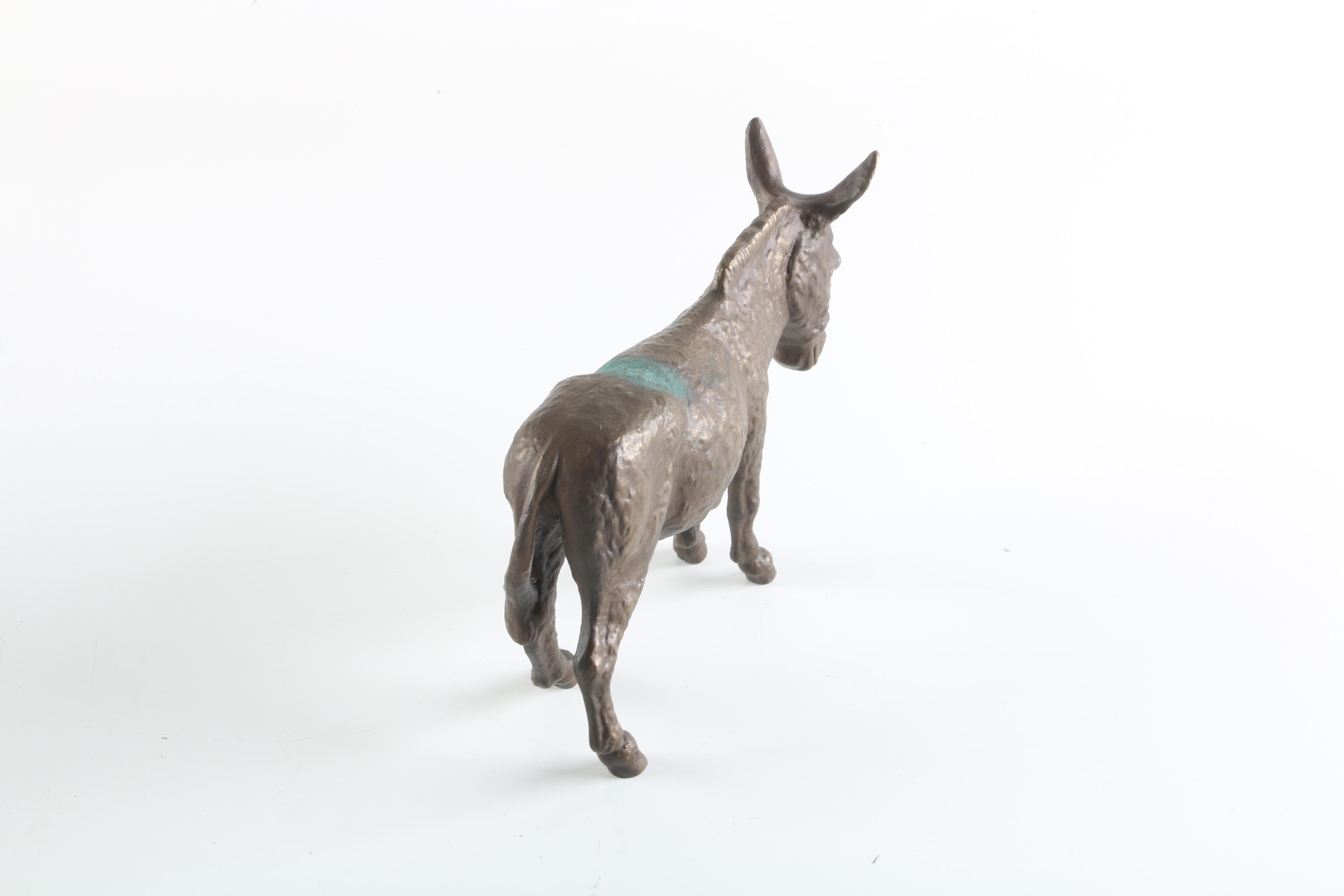 Brass Donkey Sculpture