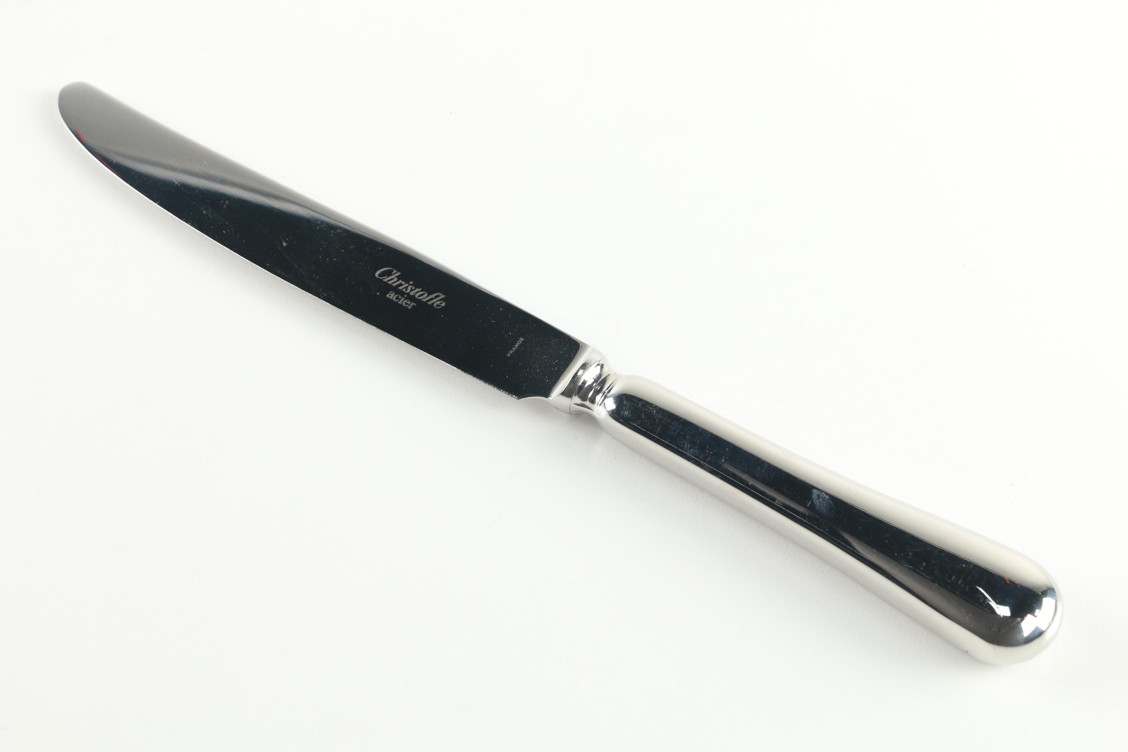 Christofle Acier Stainless Steel Dinner Knives