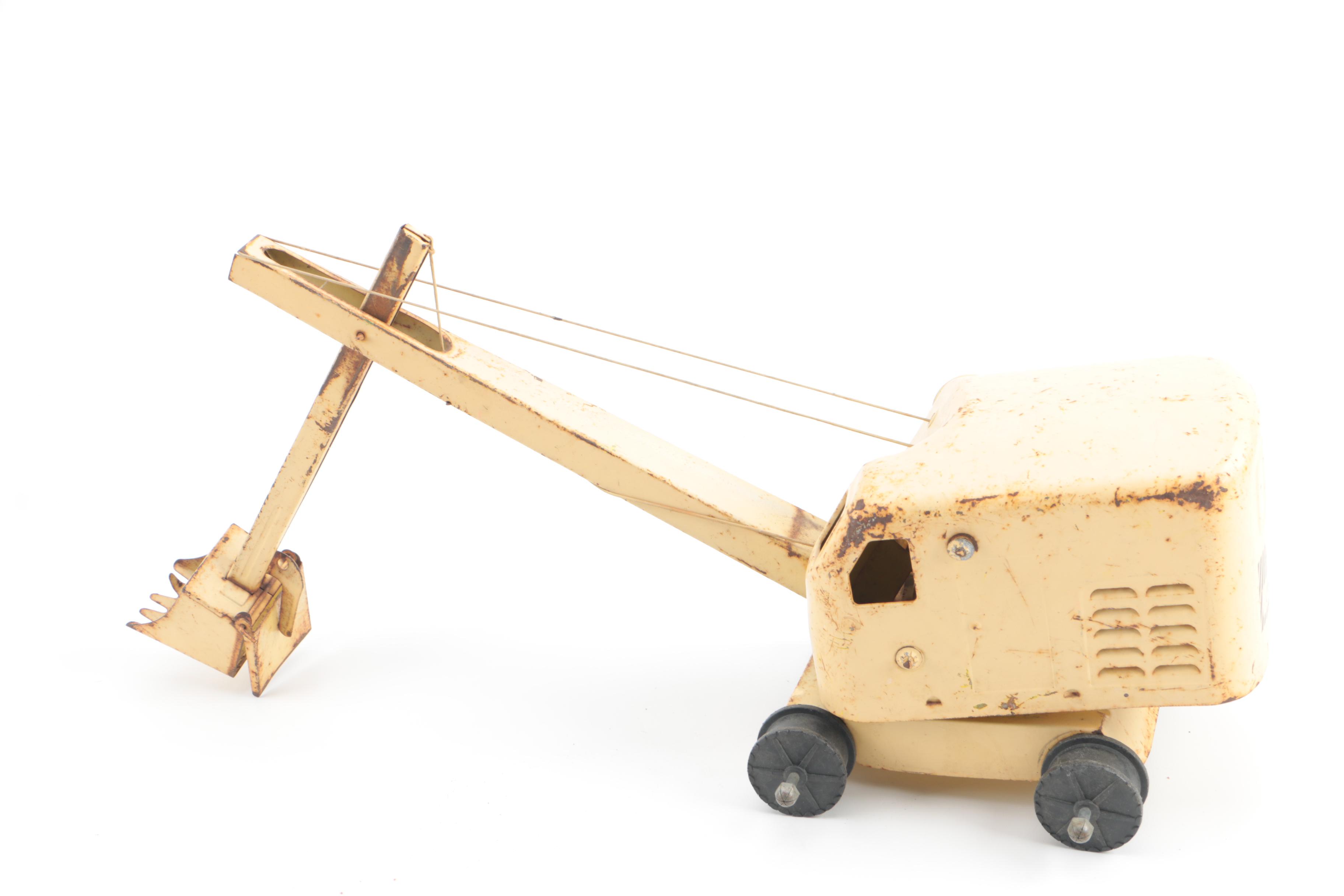 Vintage Pressed Steel Construction Equipment and Cannon Including Nylint