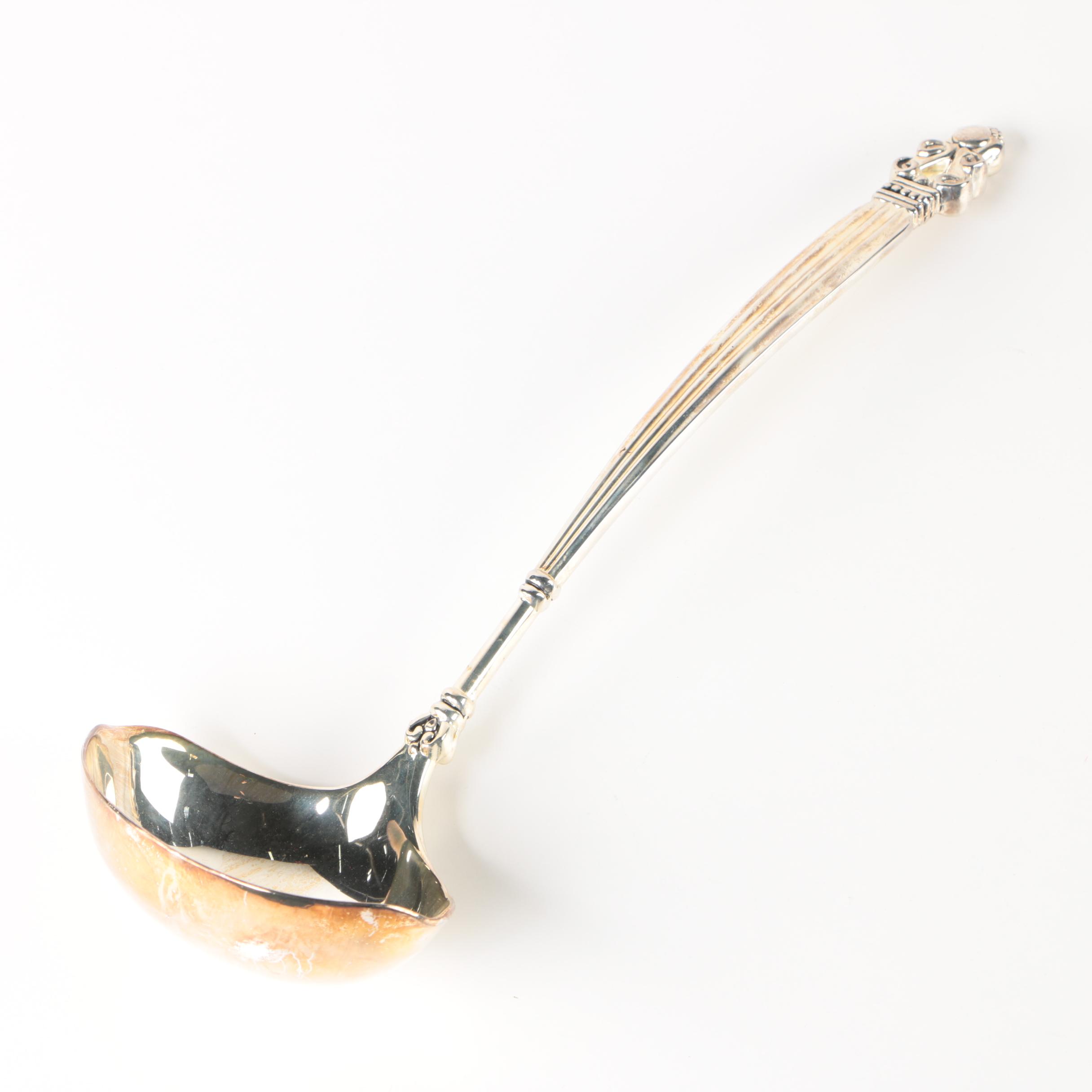 Godinger Silver Art Co. "Olde Copenhagen" Silver Plate Soup Ladle