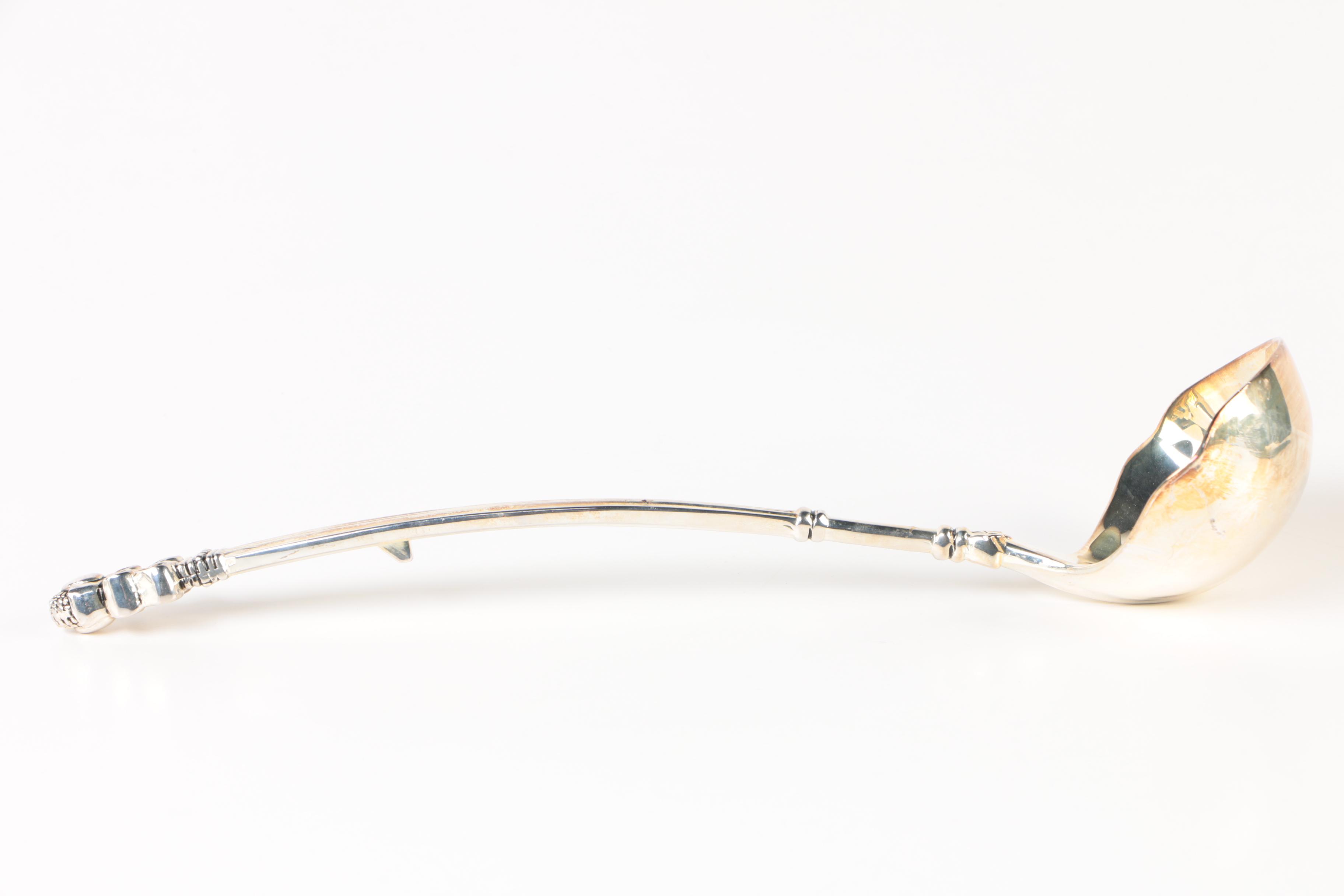 Godinger Silver Art Co. "Olde Copenhagen" Silver Plate Soup Ladle