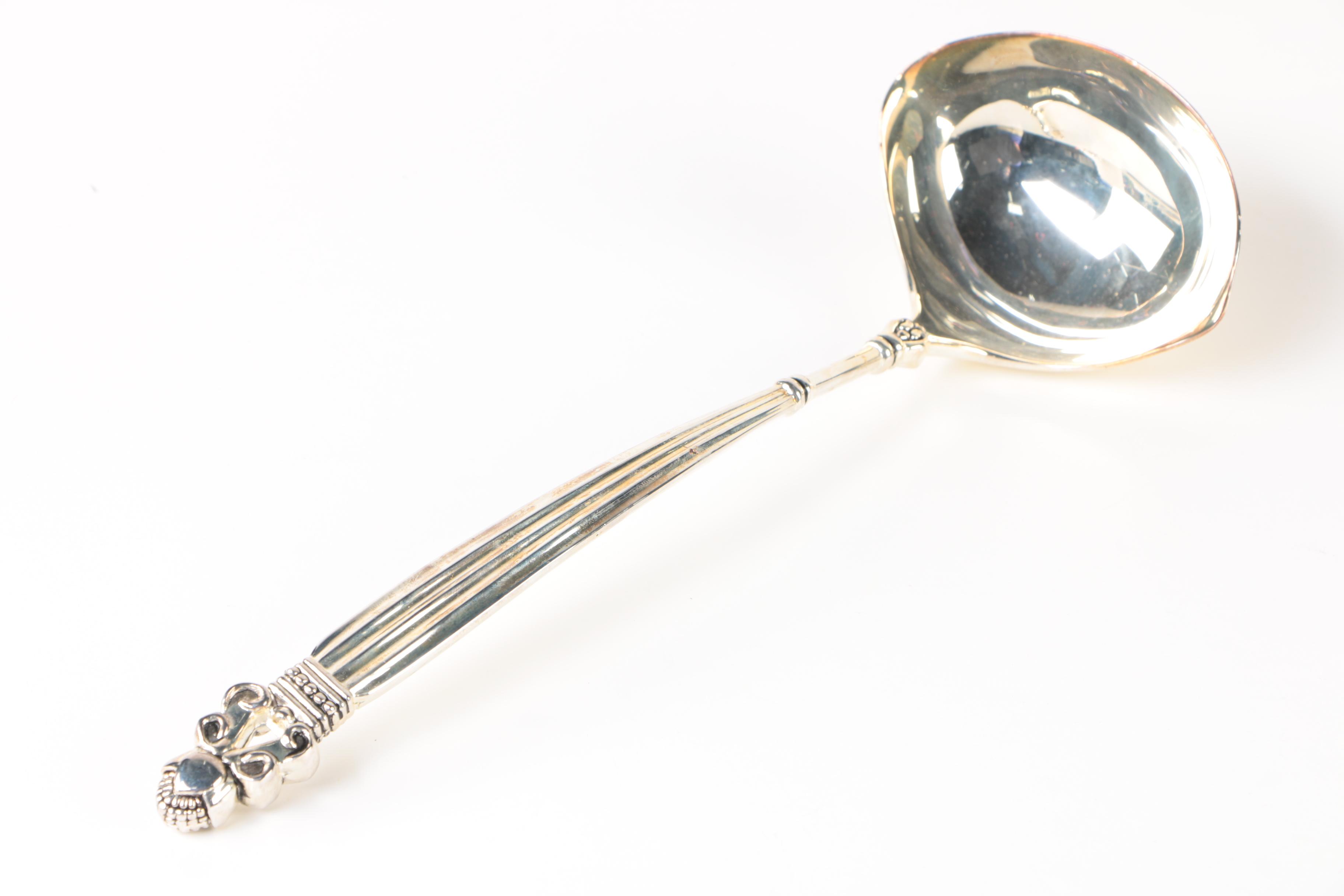 Godinger Silver Art Co. "Olde Copenhagen" Silver Plate Soup Ladle