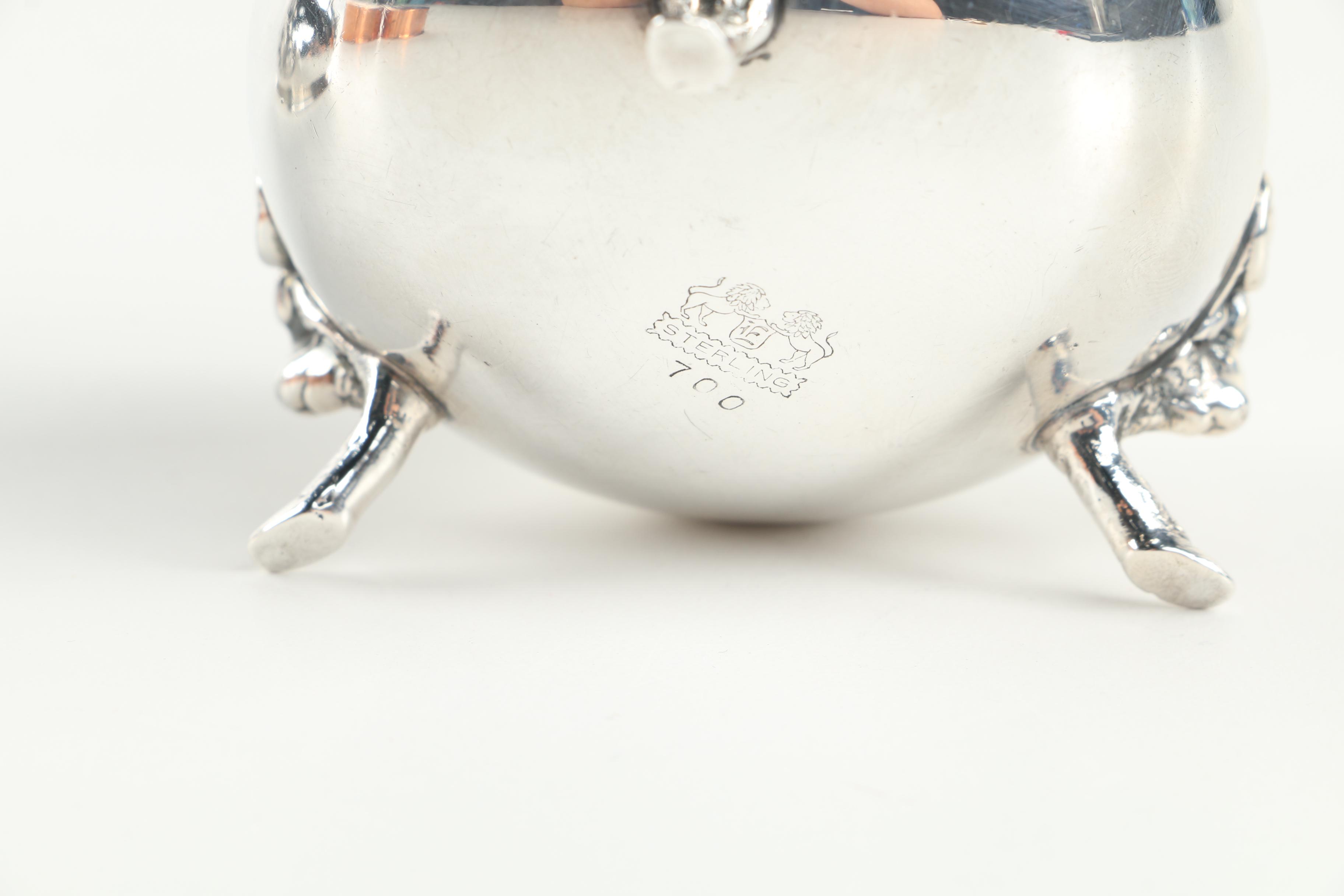 Ellmore Silver Co. Sterling Silver Salt Dips with Copper-Toned Inserts