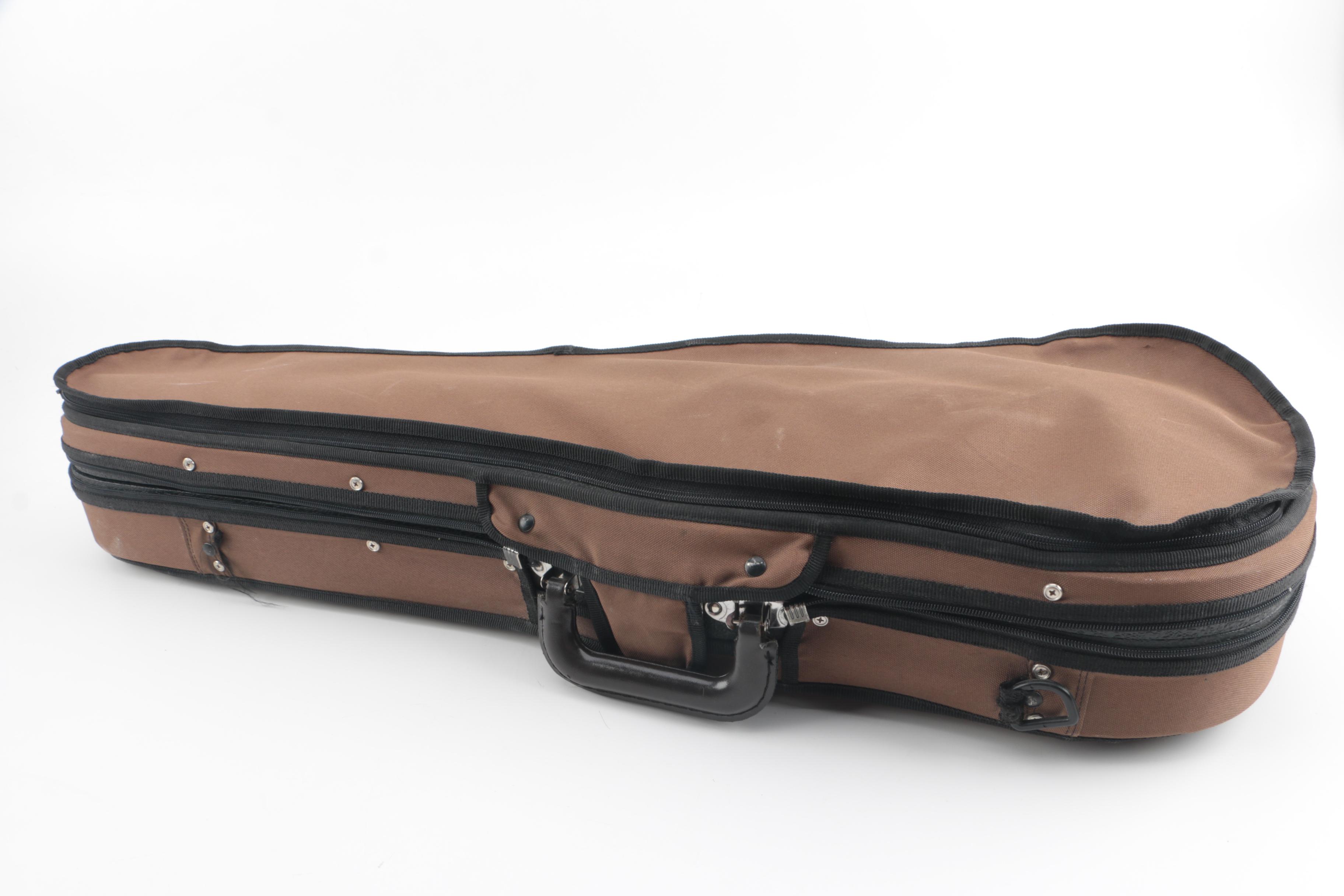 1991 A.R. Seidel Stradivarius Copy 4/4 Violin with Case and Glasser Bow