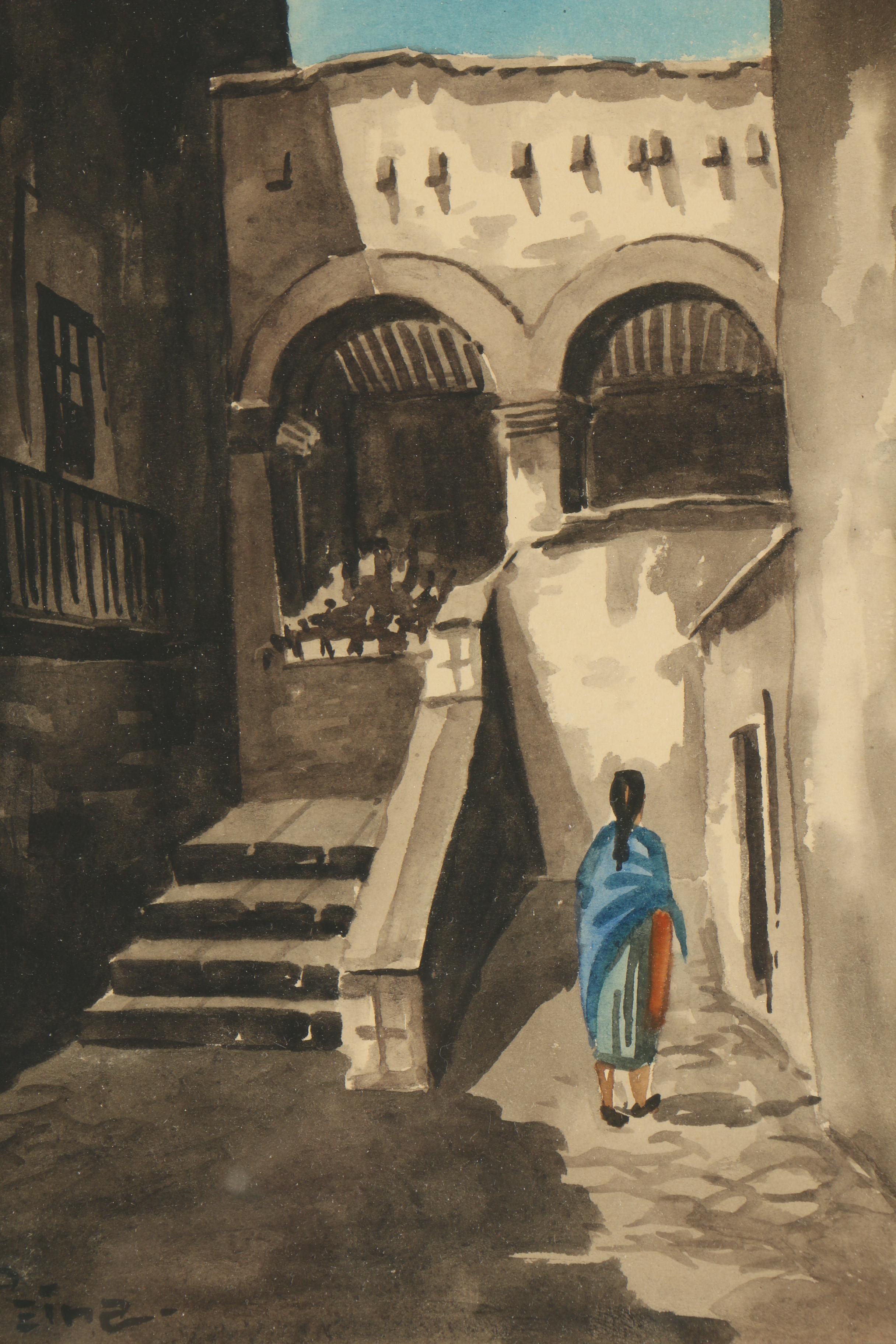 Mid 20th Century Watercolor Paintings