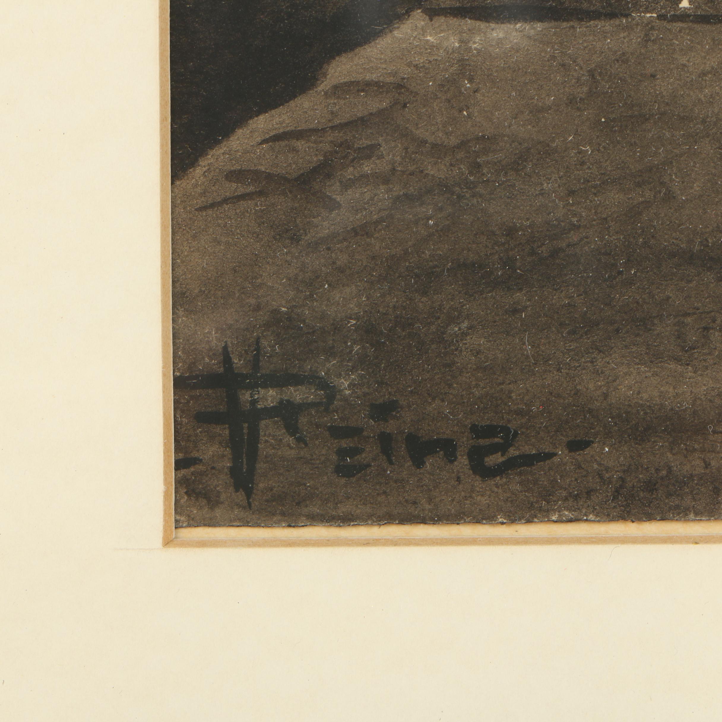 Mid 20th Century Watercolor Paintings