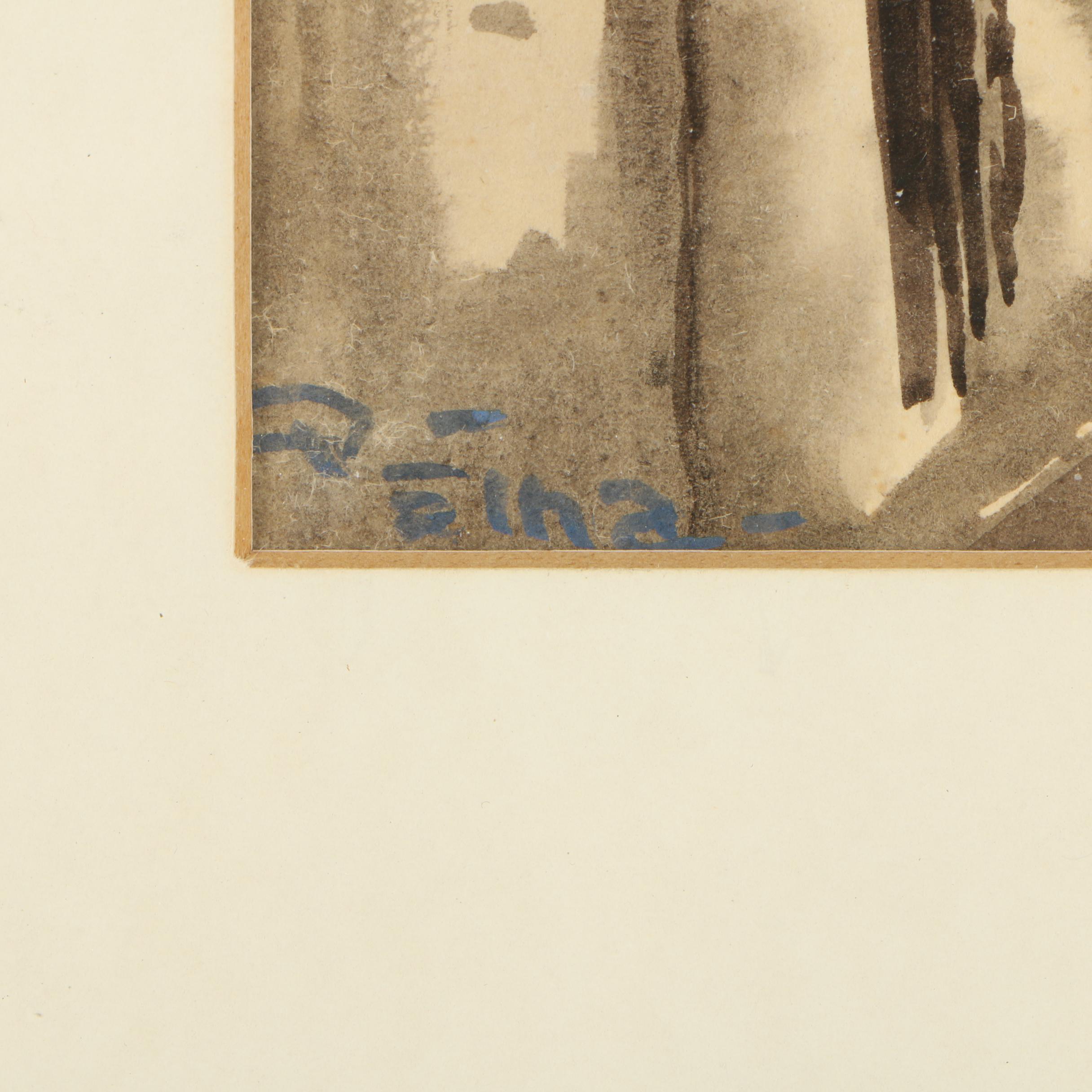 Mid 20th Century Watercolor Paintings