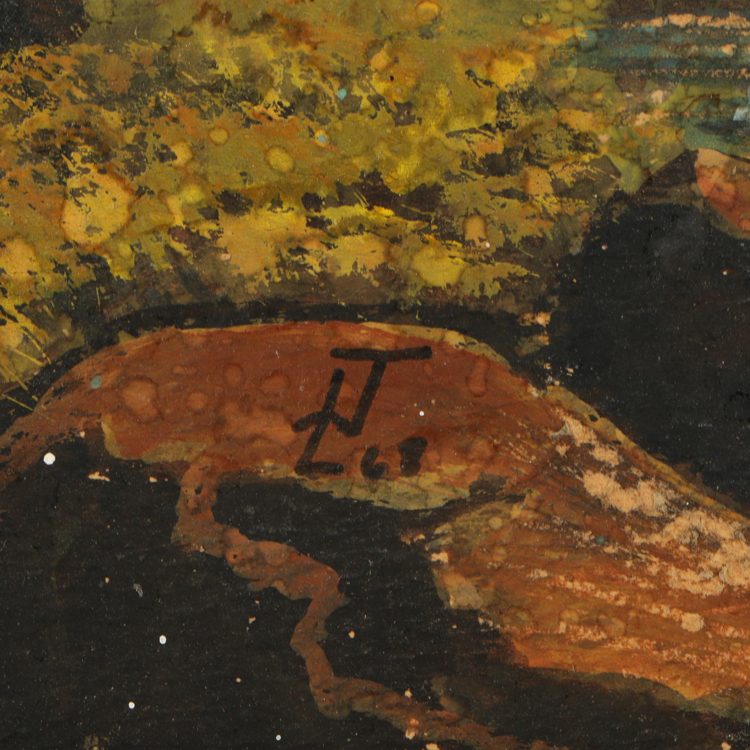 1968 Watercolor Landscape Painting