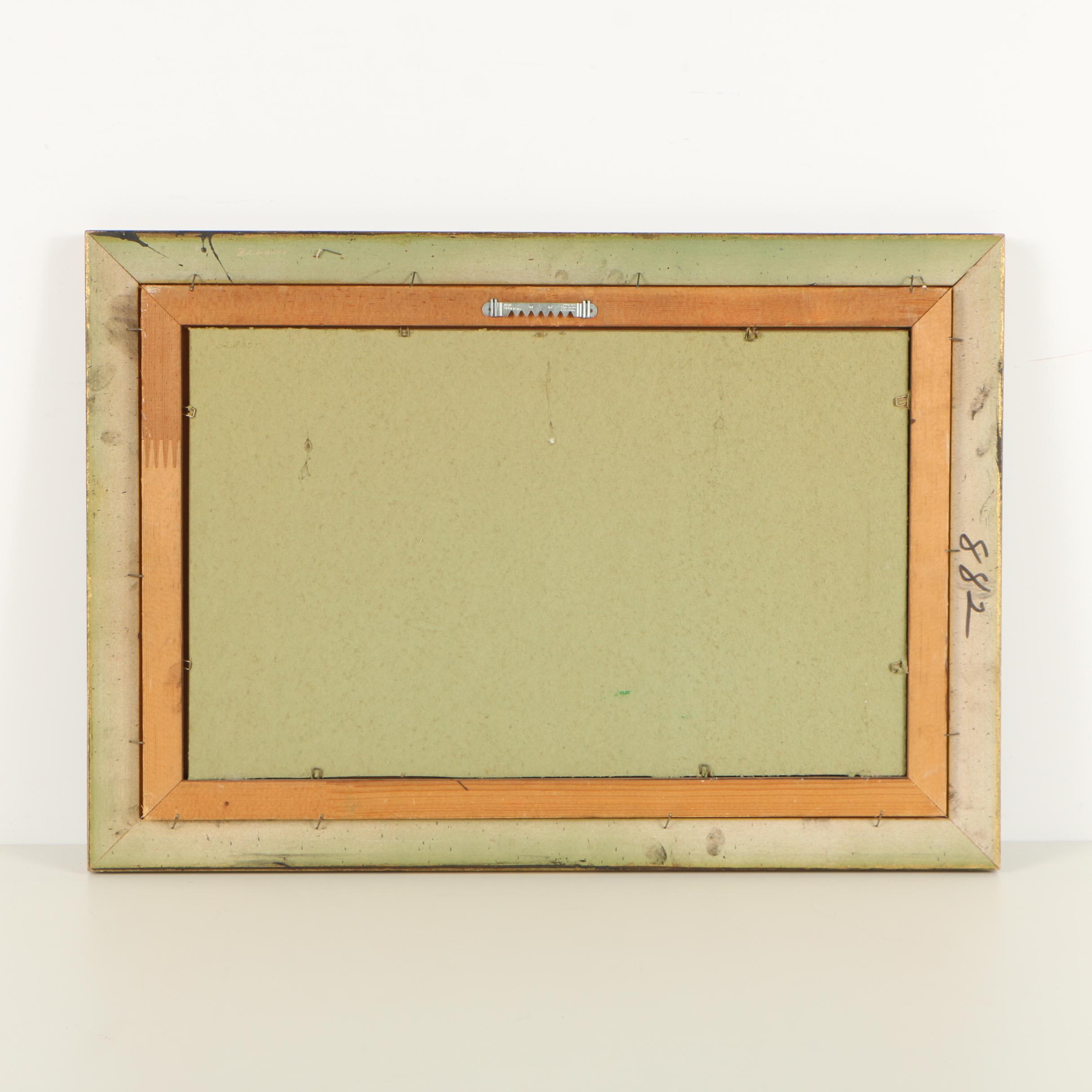 1968 Watercolor Landscape Painting