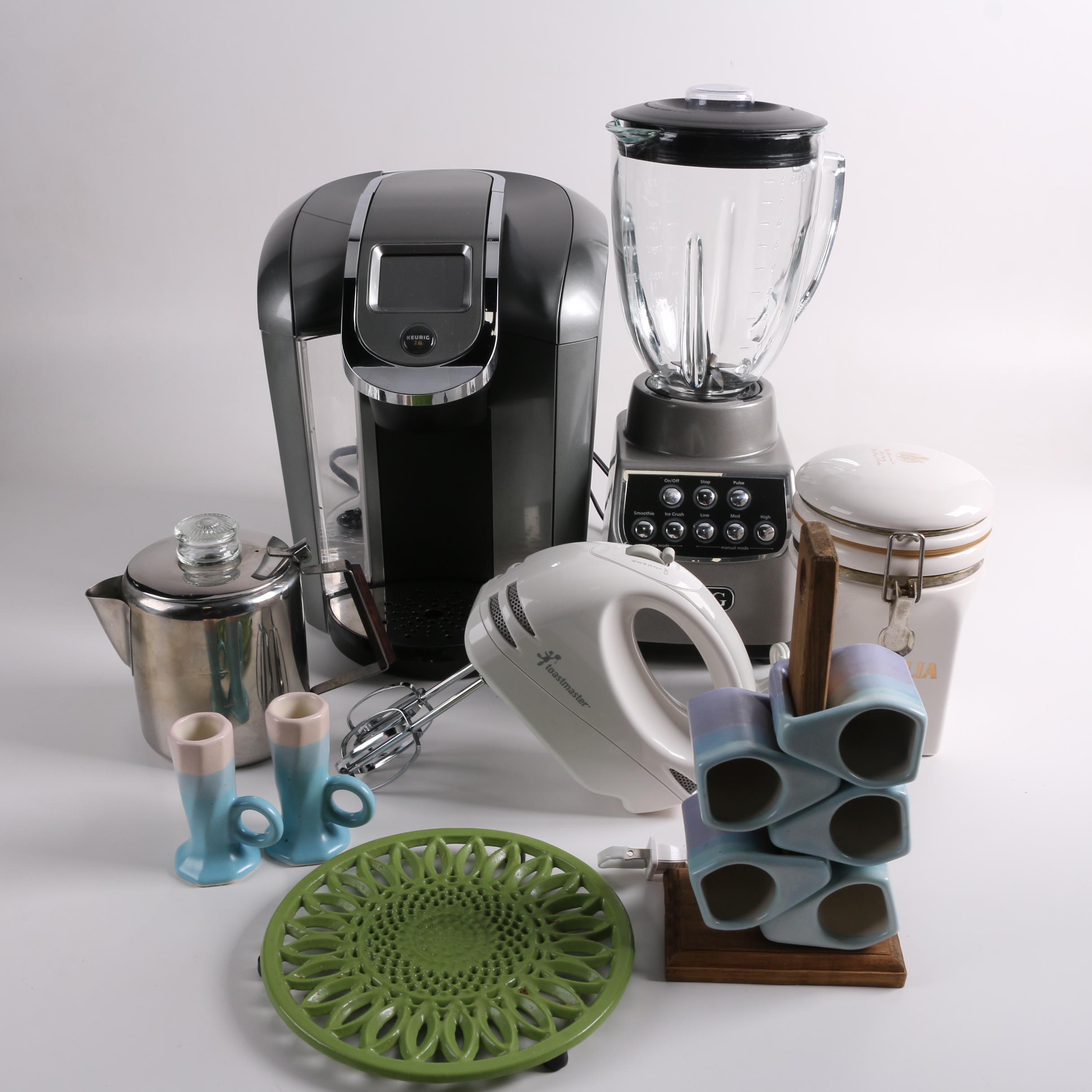 Padilla Artisan Stackable Espresso Mugs with Stand and Other Kitchen Items
